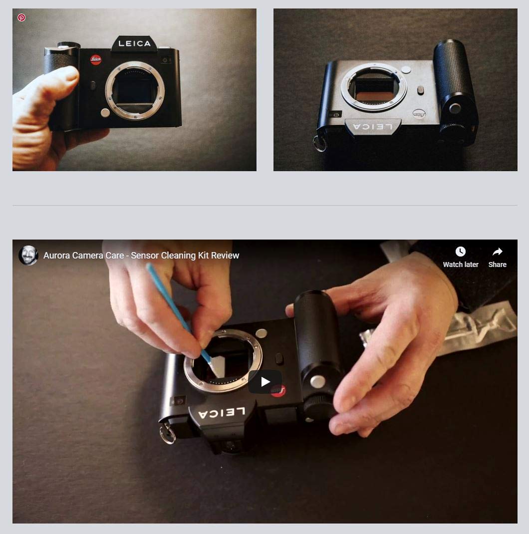 Aurora Camera Care Camera Sensor & Lens Cleaning Kits (Micro Four Thirds)