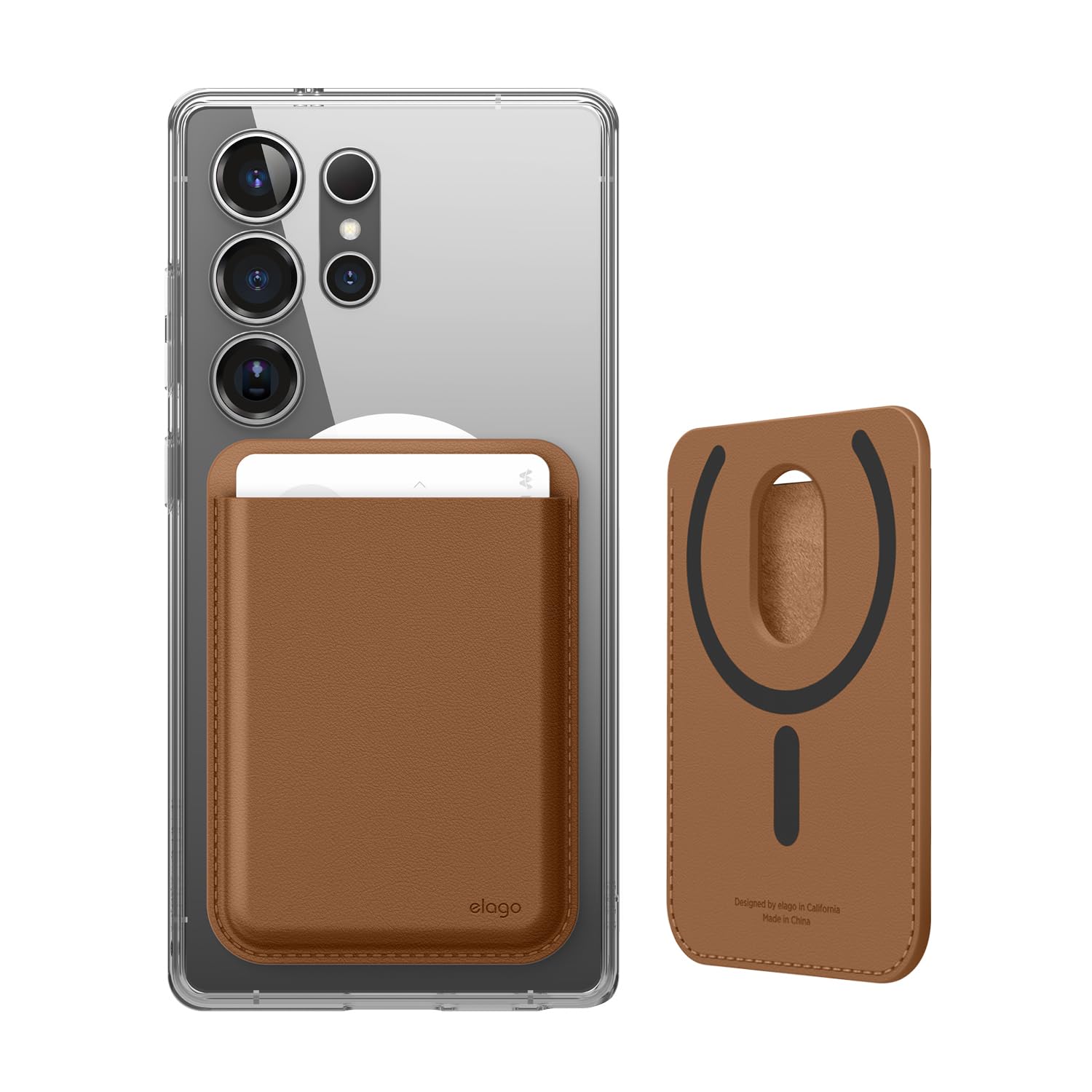 Elago Magnetic Wallet For Samsung Galaxy S26, Ultra, Plus, Edge, Z Fold 7 & S25 Series  Durable Vegan Leather, Compatible With 