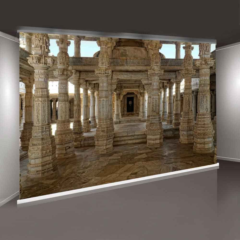 Mtmety 10X7Ft Beautiful Magical Old Indian Temple Background Photo Video Studio Photography Geme398