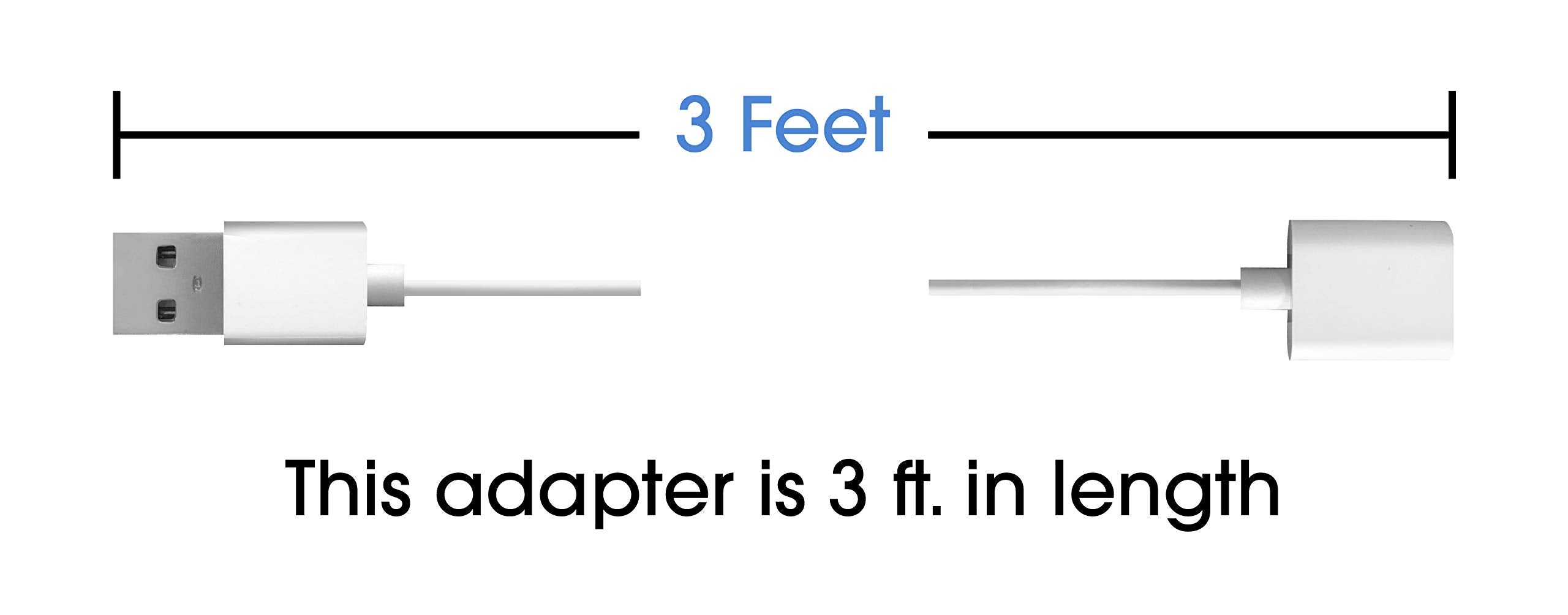 Techmatte Charging Adapter Electronic Cable Compatible With Apple Pencil 1St Generation, Male To Female Flexible Connector, Lapt