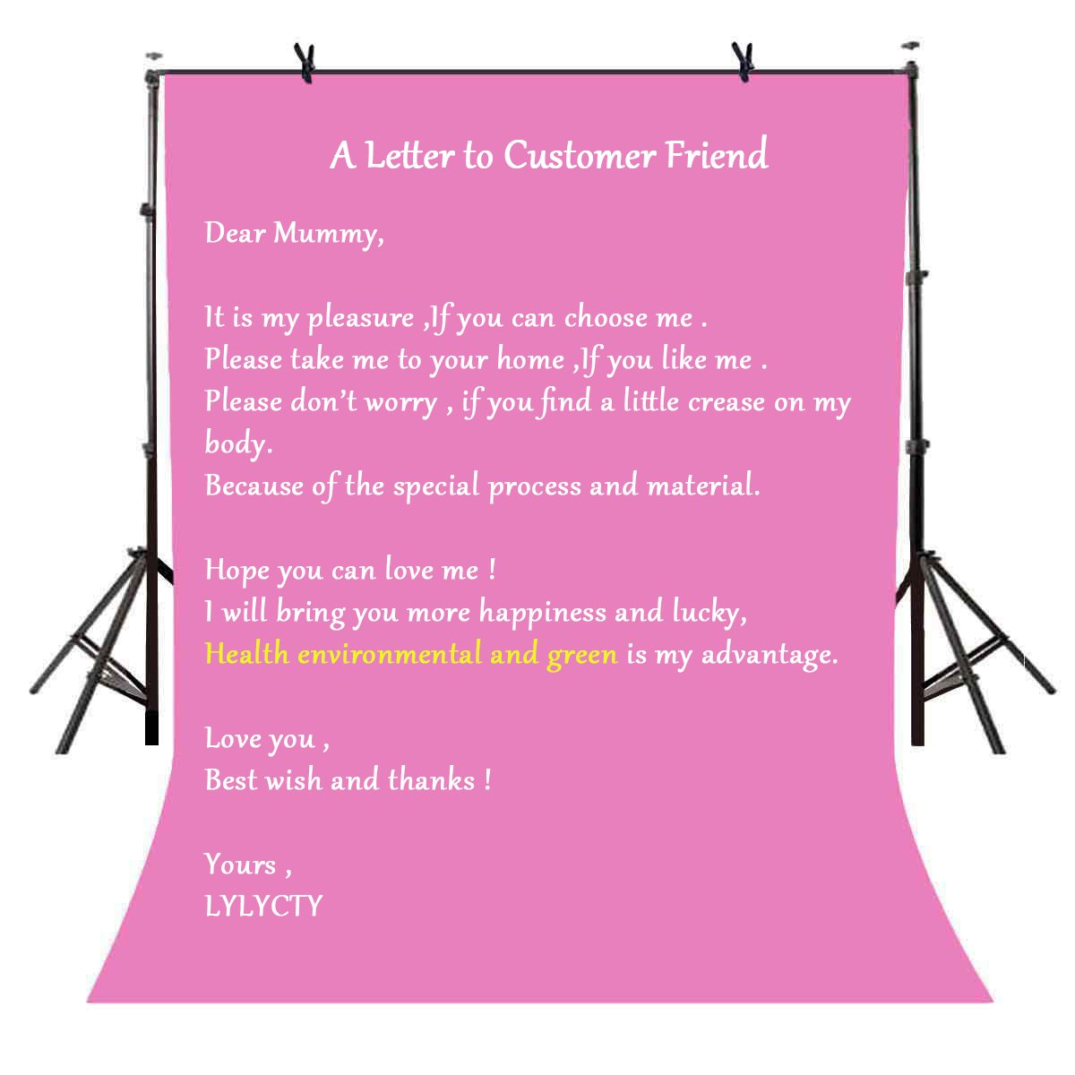 Lylycty 5X7Ft Photography Studio Non Woven Backdrop Millennium Pink Backdrop Solid Color Backdrop Simple Background Ly091