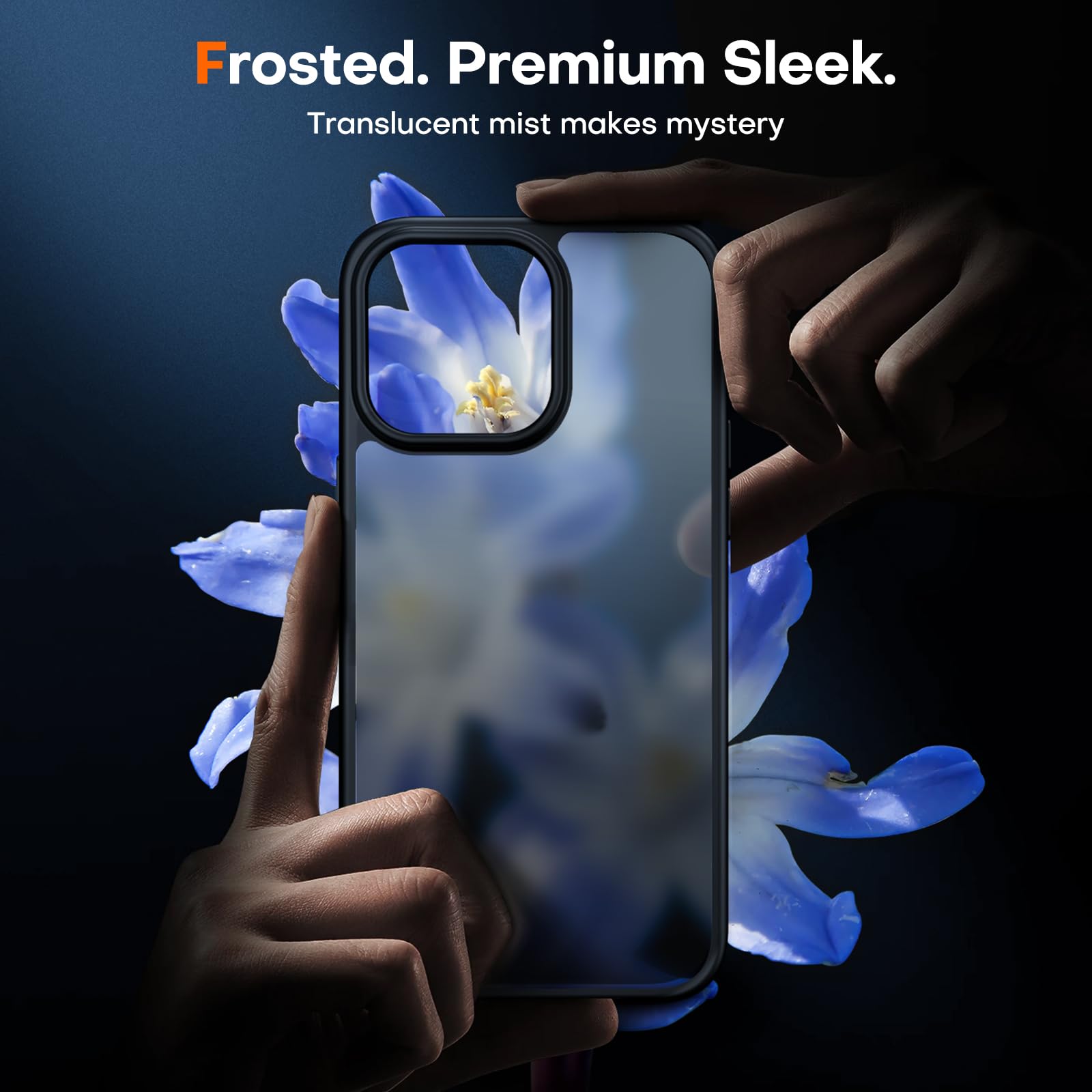 Tauri 5 In 1 Matte For Iphone 15 Pro Max Case, With 2X Screen Protector + 2X Camera Lens Protector, [15 Ft Military Grade Protec