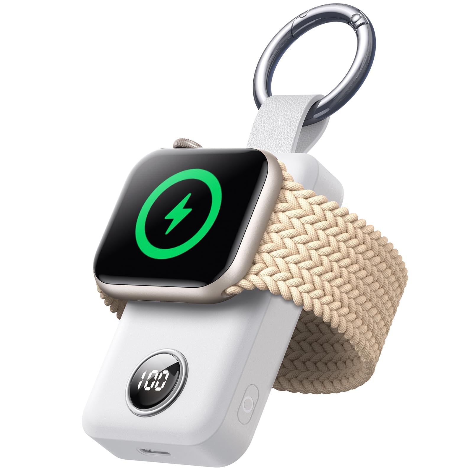 Joyroom Portable 2000Mah Wireless Charger Compatible For Apple Watch Series 9/8/7/6/5/Se/4/3/2/Uitra 2/Ultra, Compact Magnetic I