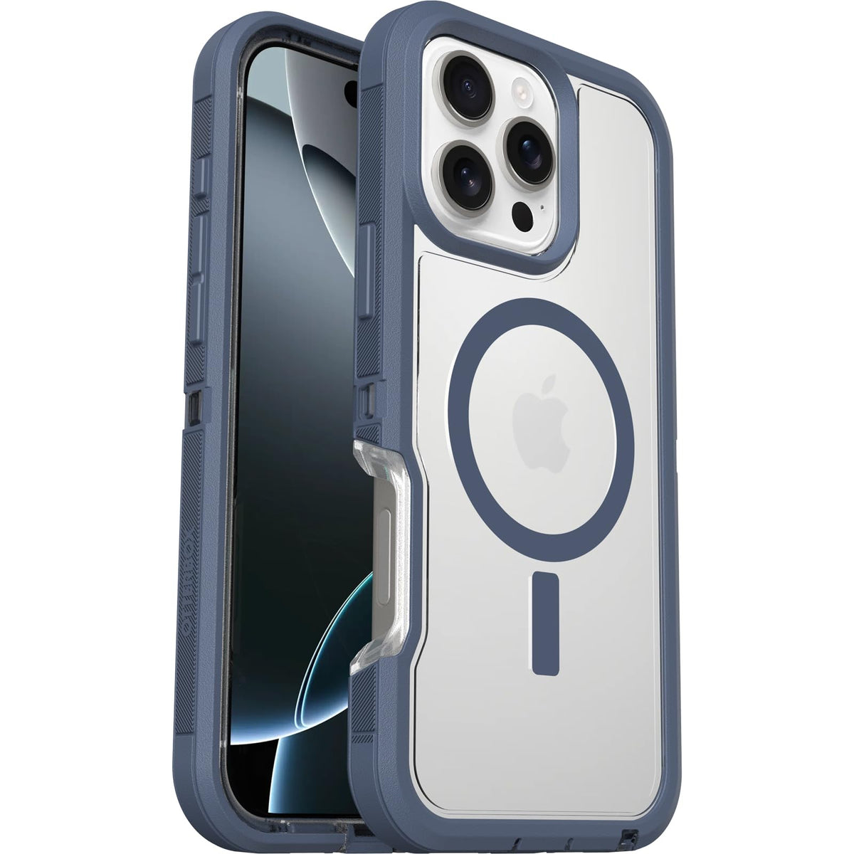 Otterbox Iphone 16 Pro Max Defender Series Xt Clear Case   Baby Blue Clear