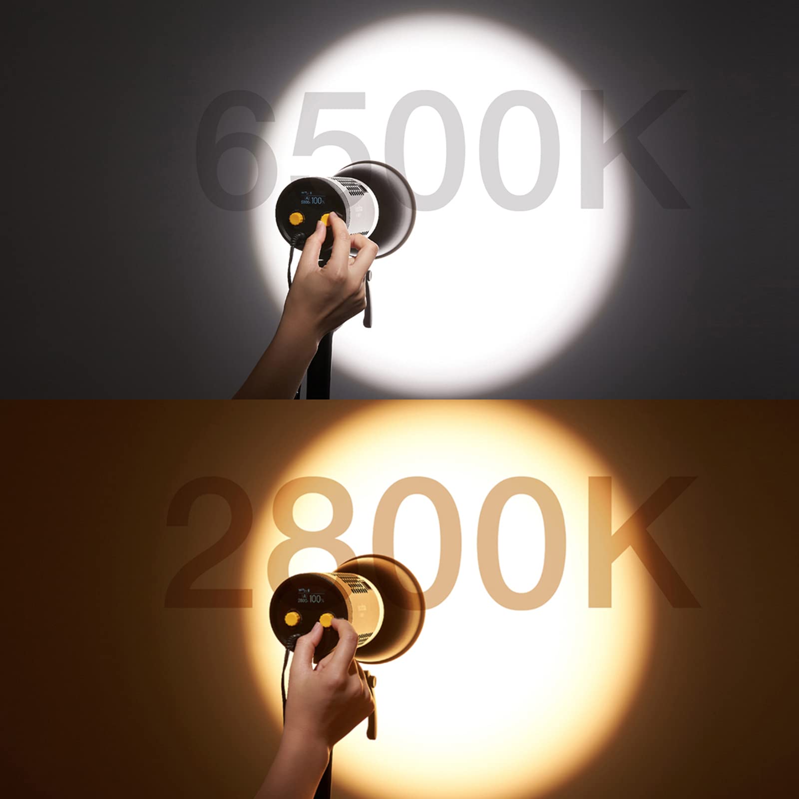 Godox ML60Bi Bi-Color 60W LED Video Light Kit 2800K-6500K with Batteries & Remote