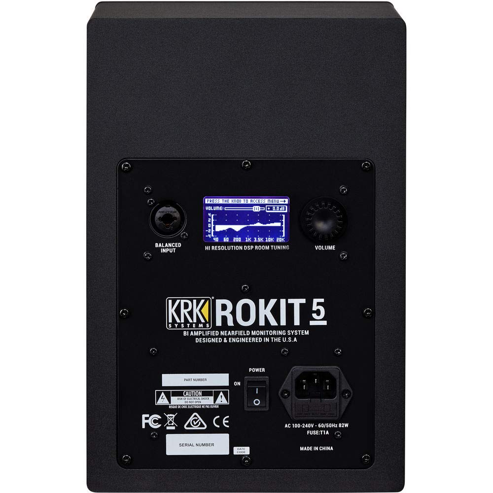 Krk Rp5 Rokit G4 Studio Monitor, Black (Rp5G4 Na)