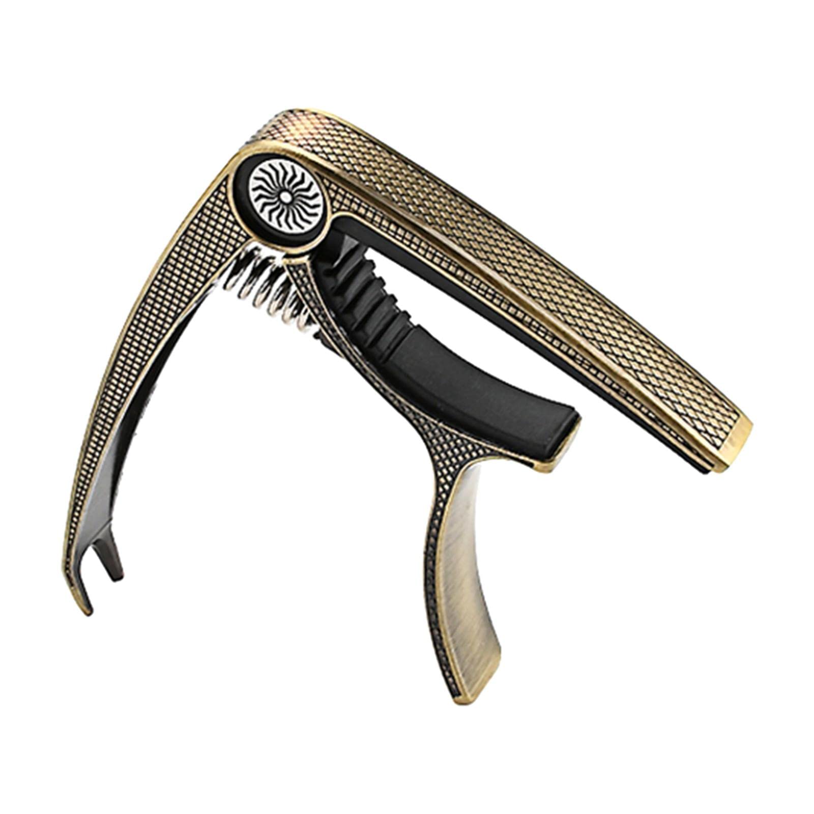 Zoomella Guitar Capo Acoustic Clip Quick Change Clamp Key For Electric Guitar Ukulele Bronze| Musical Instruments & Gear|Guitars
