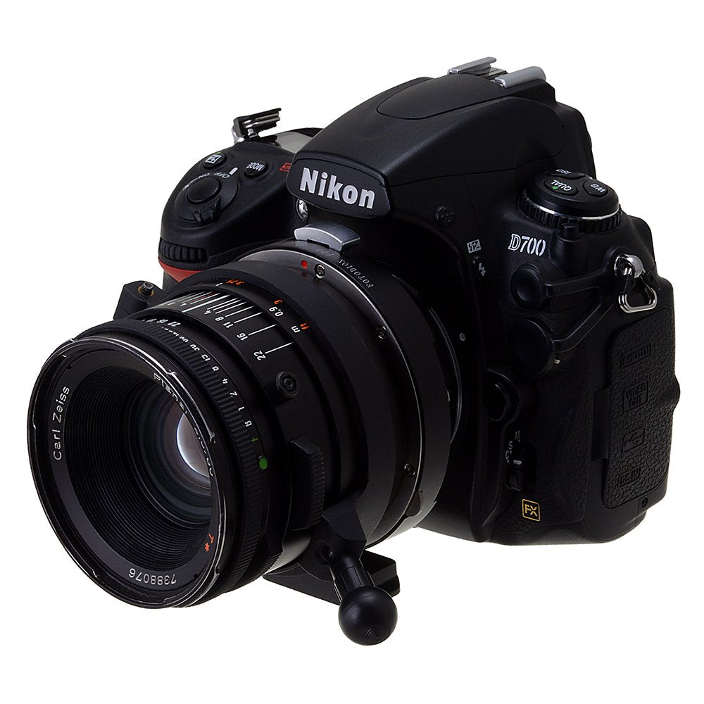 Fotodiox Pro Lens Mount Shift Adapter Hasselbald V-Mount Lenses To Nikon F (Fx, Dx) Mount Camera System (Such As D7100, D800, D3