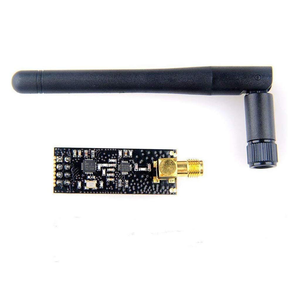 Hiletgo 2Pcs Nrf24L01+Pa+Lna Wireless Transceiver Rf Transceiver Module With Sma Antenna 2.4G 1100M