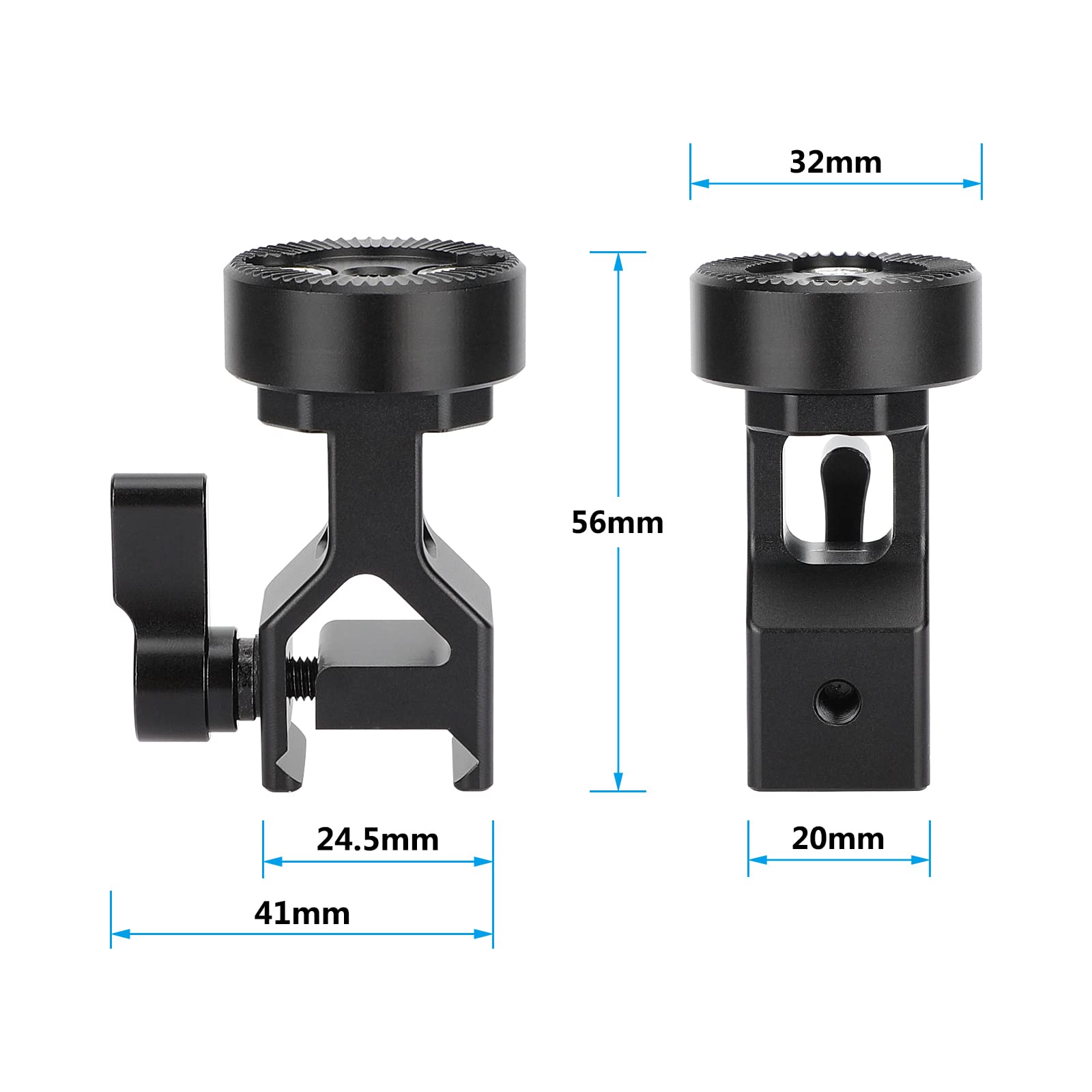 Camvate Nato Clamp To Rosette Adapter Extension Mount - 3293