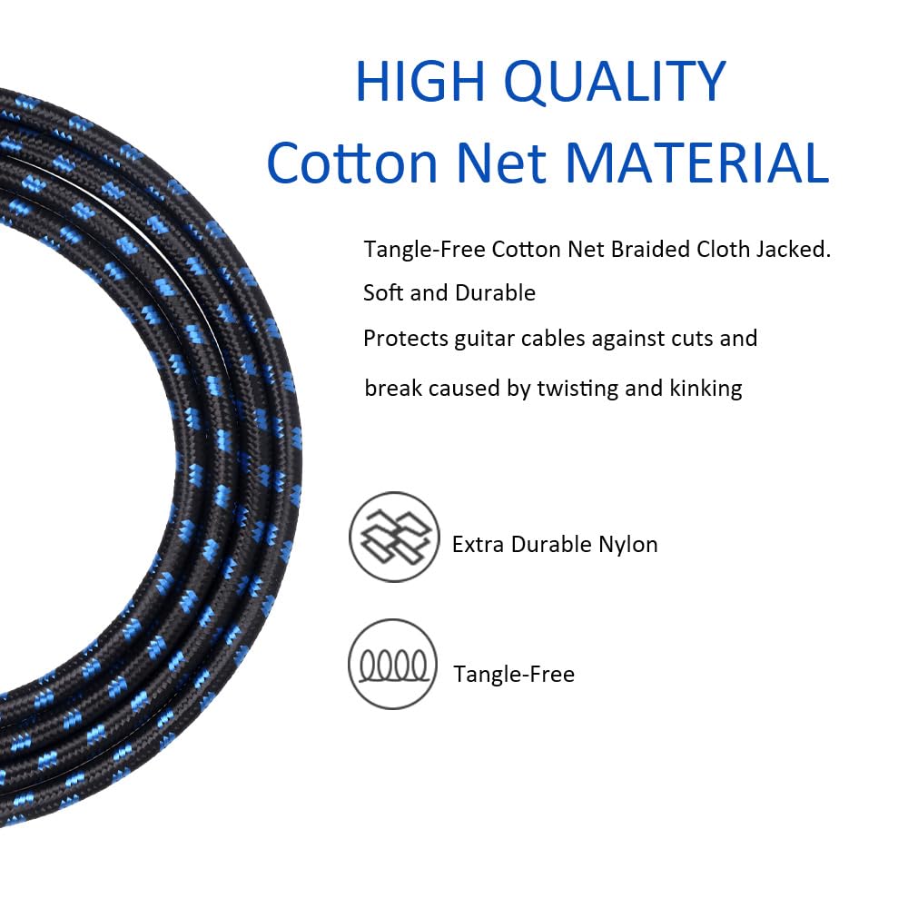 Dremake Jack 6.35Mm Ts 1/4 Inch To 1/4 Inch Guitar Cable 3Ft 6.35Mm Male To 6.35Mm Male Quarter Inch Audio Guitar Instrument Pat