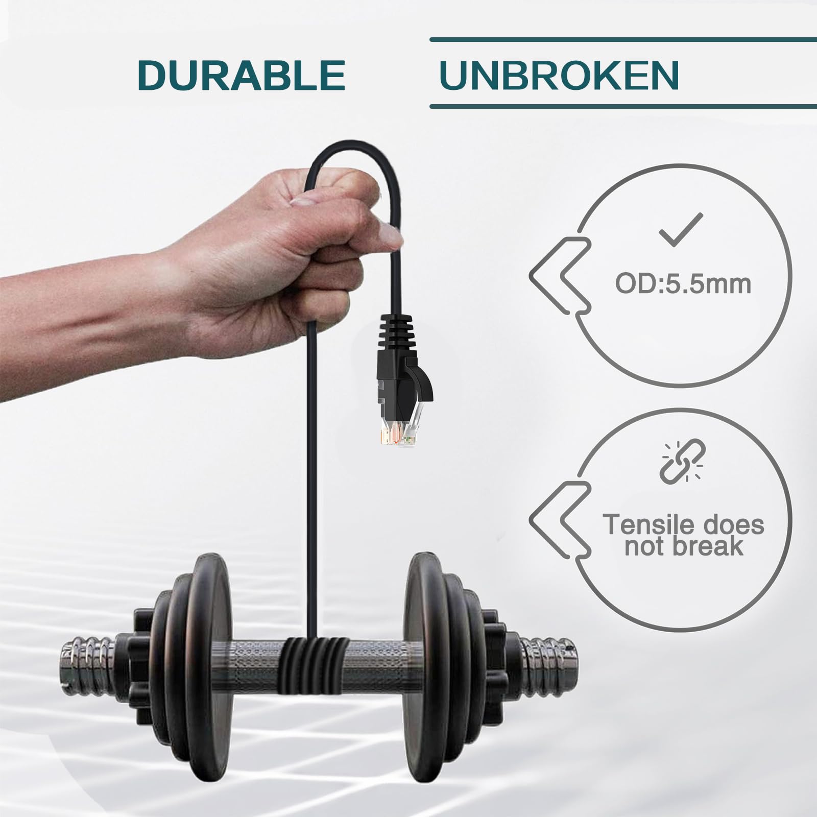 Ercielook Ethernet Cable 1 Ft 10 Pack   Cat 6 High Speed Network Cable With Rj45 Connectors, Short Patch Cable For Patch Panel, Switch