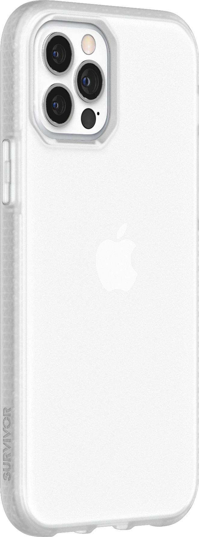 Griffin Survivor Clear Case, Military Standard, For Apple Iphone 12/12 Pro (6.1 Inches), Thin Design, Shock Absorbing Corners, Q