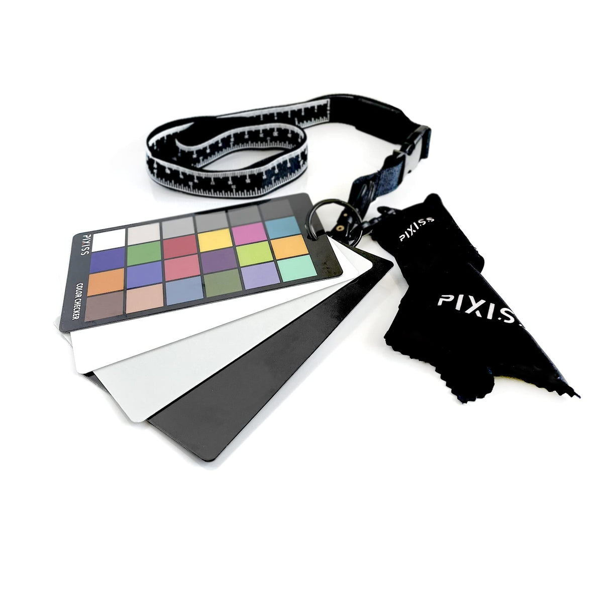 Pixiss 4-in-1 Photography Calibration Card Set with Lens Wipe ...