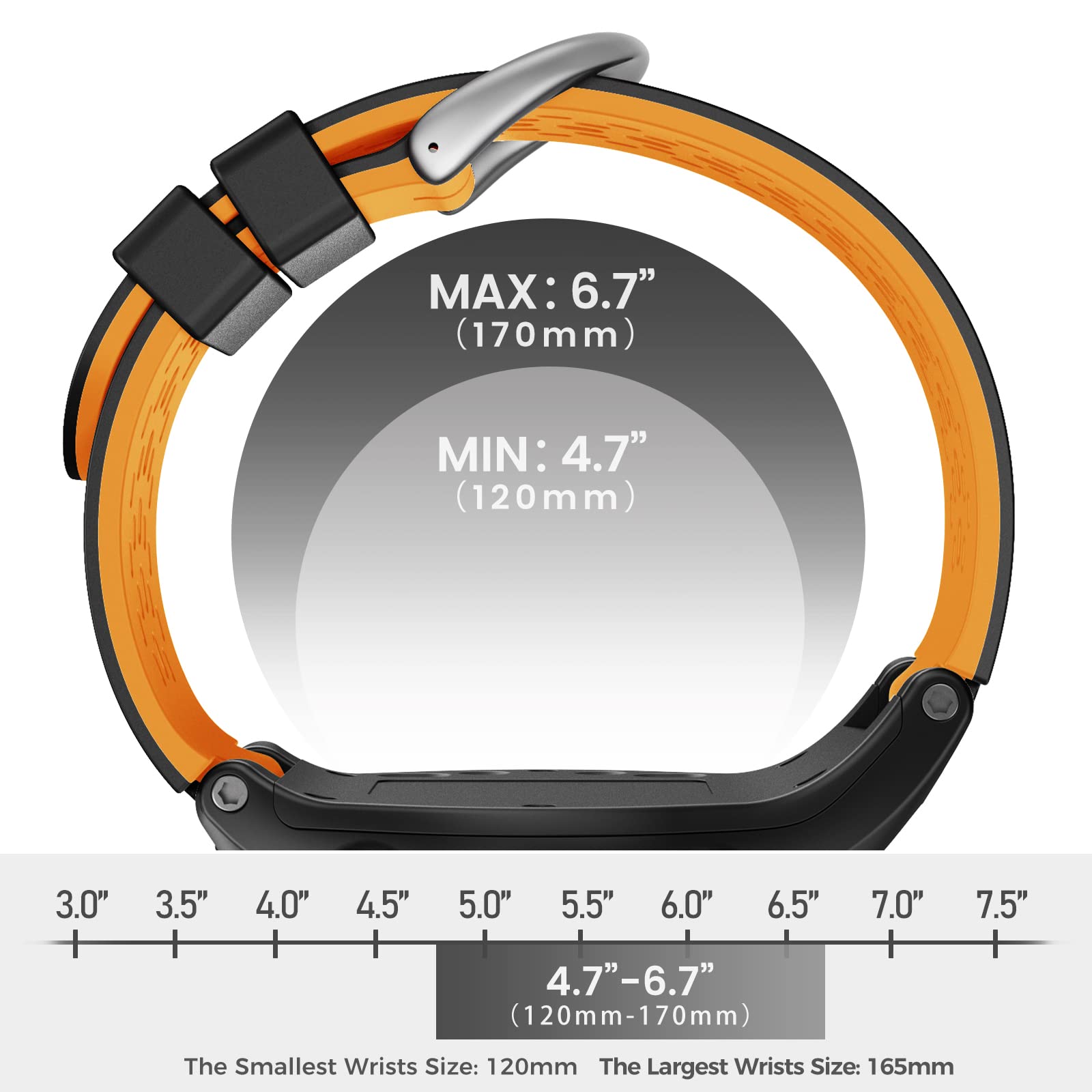 Cuzow Two In One Color Band For Garmin Approach S2/S4, Silicone Starp Replacement Watch Band For Garmin Approach S2/S4 Watch, Or