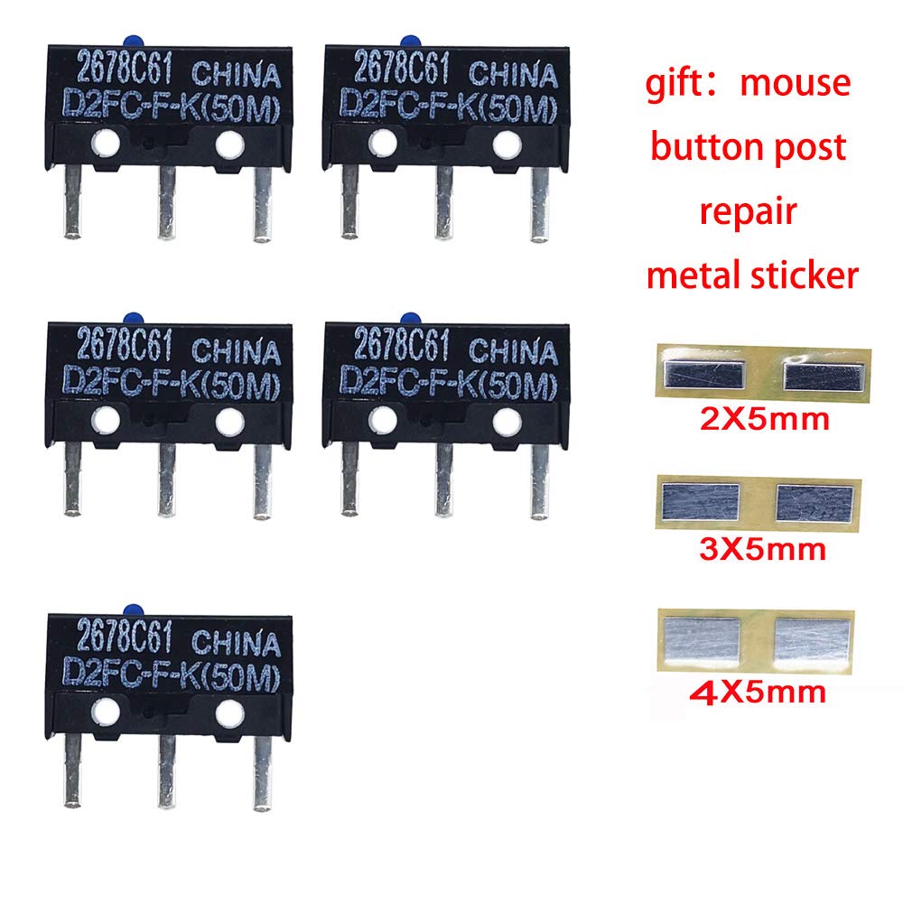 Micro Switch Microswitch Switches (D2Fc F K(50M)*5Pcs)