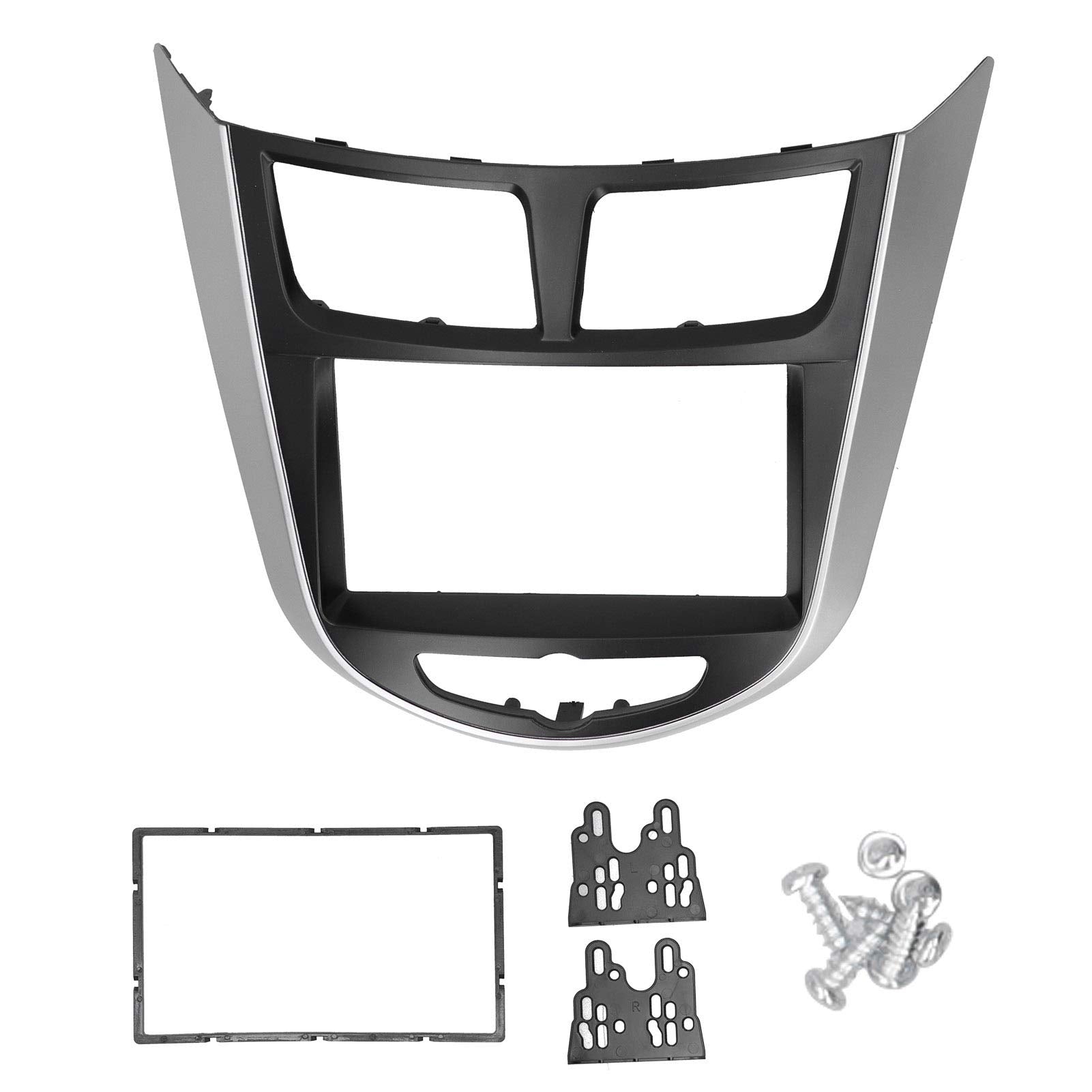 Radio Dash Kit For Hyundai Accent Car Dvd Frame Radio Uniersal 2 Din Pst Thick Fascia Car Fascia Dash Mount Dvd Navigation Dash Kit For For Audio Mount For Hyundai I25/Solaris/Accent 2010 2014