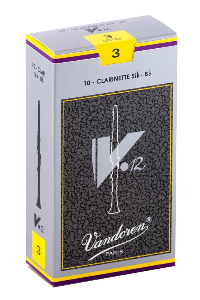 Vandoren Cr193 Bb Clarinet V.12 Reeds Strength 3; Box Of 10