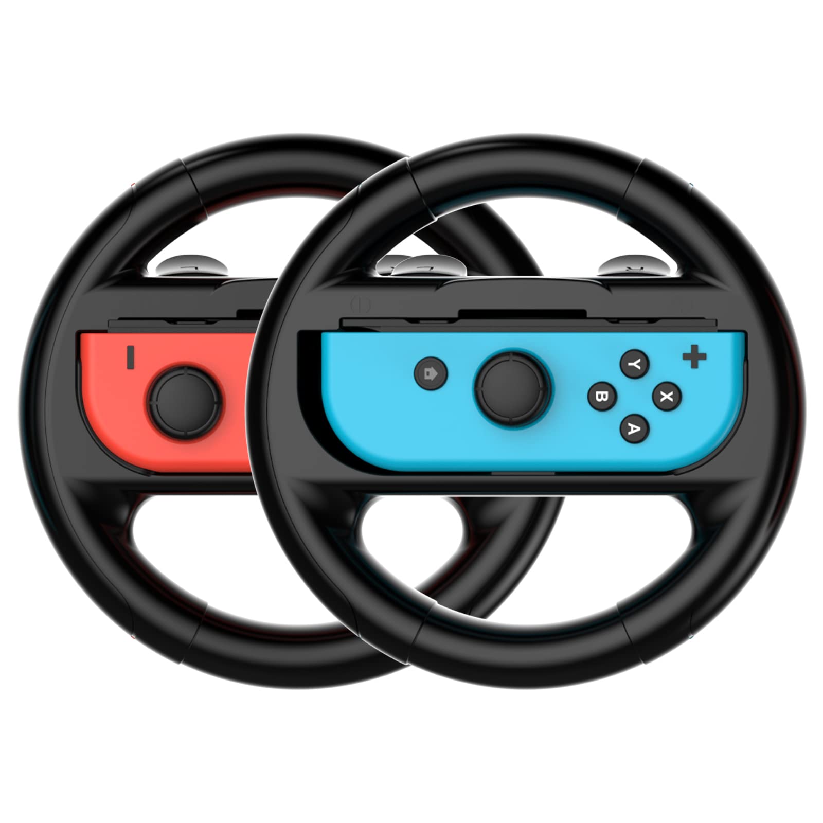Tizopo 4 Pcs Steering Wheel Compatible For Nintendo Switch Wheel, Family Sports Party Pack Accessories Compatible With Switch Jo