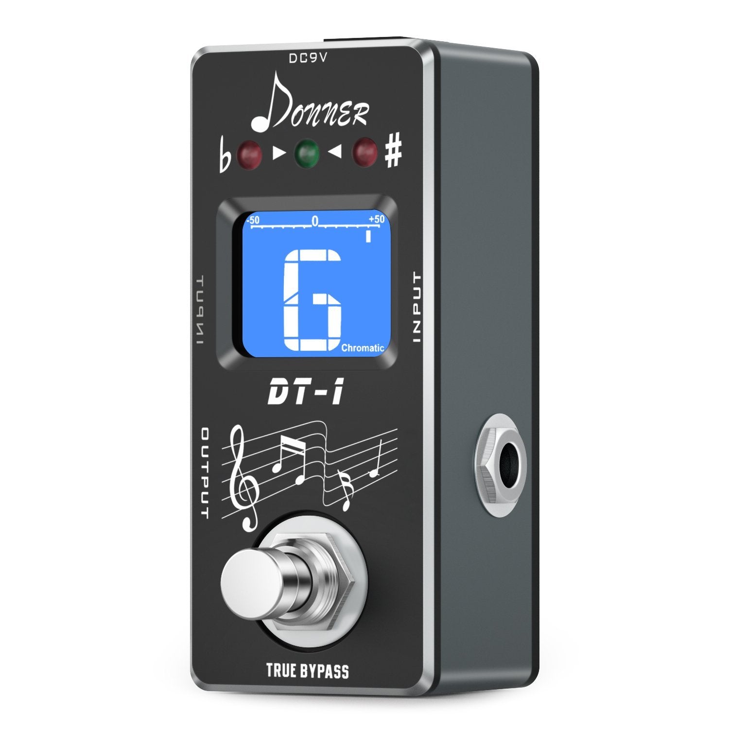 Donner Tuner Pedal, Dt 1 Chromatic Guitar Tuner Pedal With Pitch Indicator For Electric Guitar And Bass True Bypass