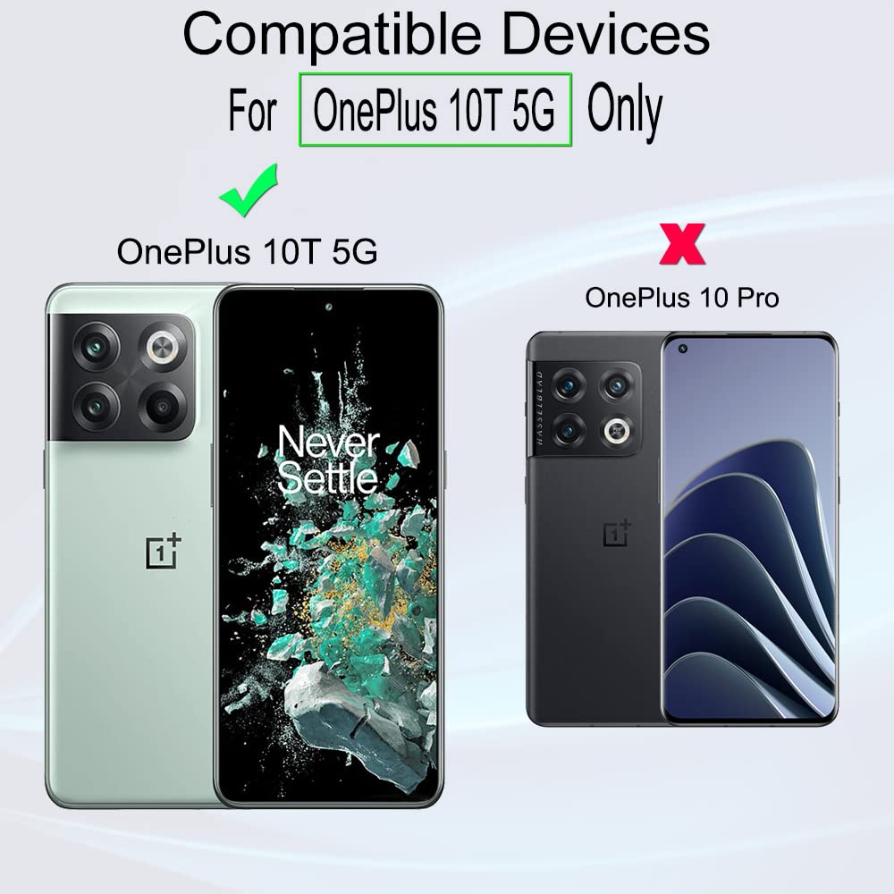 Ibywind Screen Protector For Oneplus 10T 5G(6.7 Inches),With 2Pcs Tempered Glass,1Pc Camera Lens Protector,1Pc Backing Carbon Fi