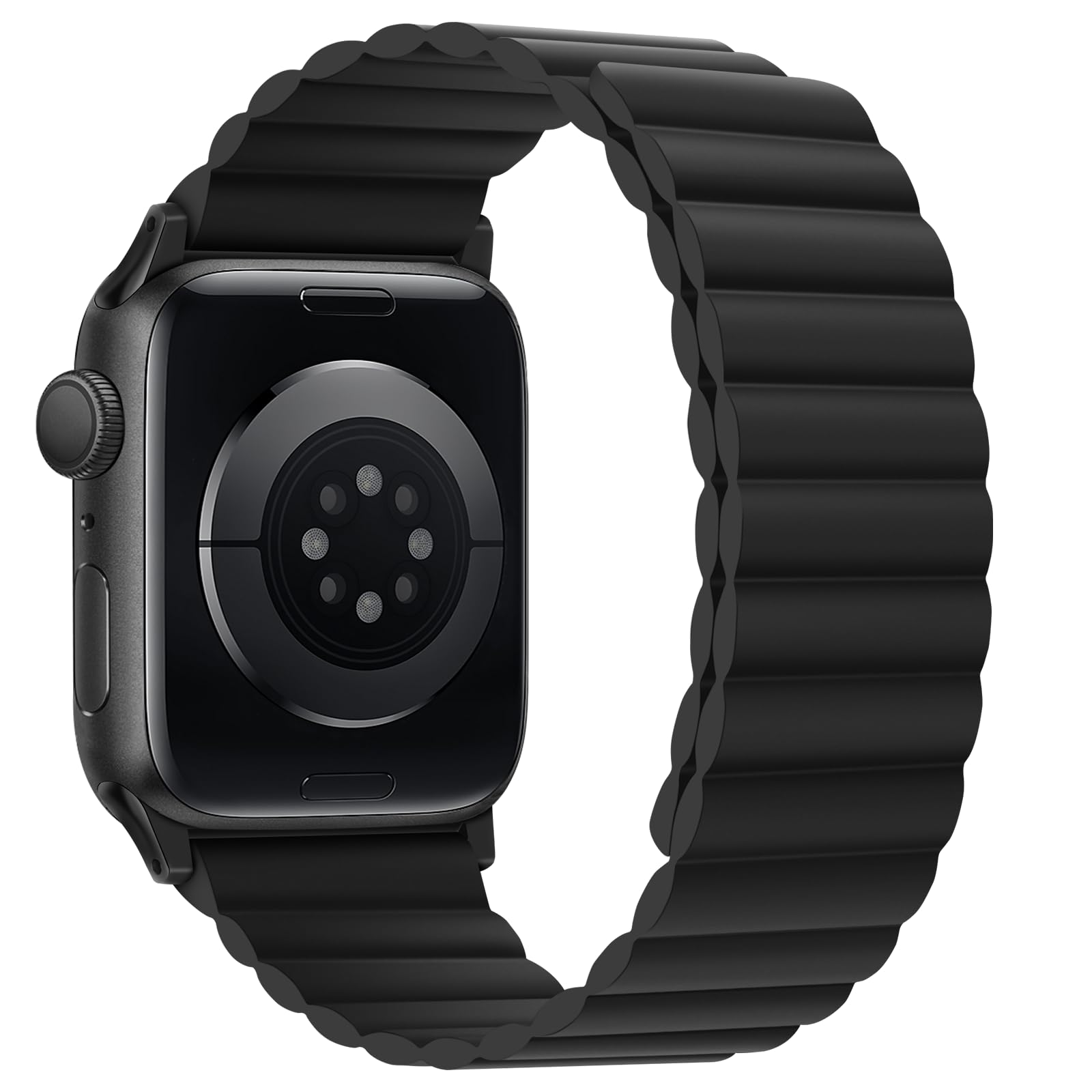 Tasikar Silicone Magnetic Bands Compatible With Apple Watch Band 42Mm(Series 10) 41Mm 40Mm 38Mm Adjustable Strap With Strong Mag