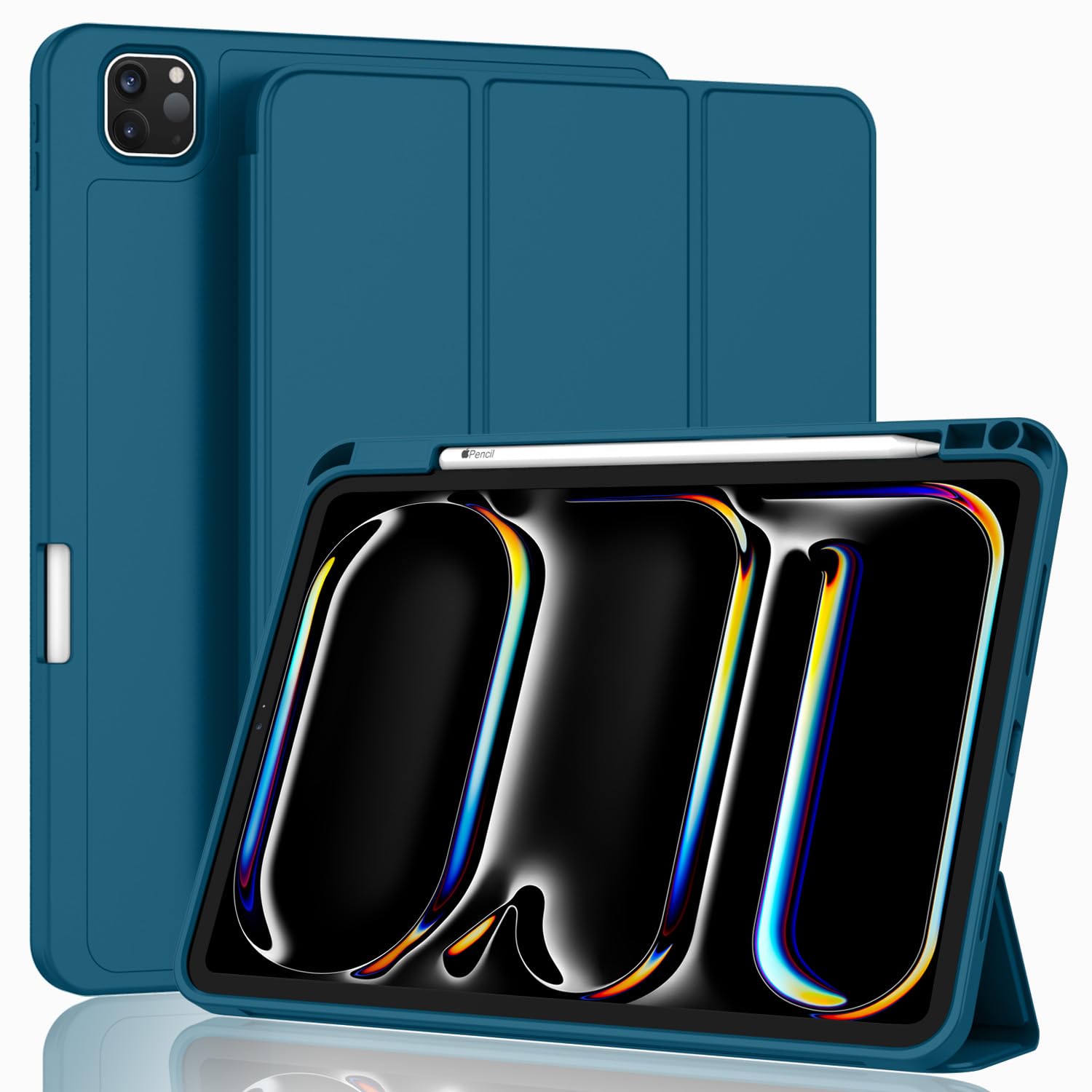 Zryxal 2024 Ipad Pro 11 Inch Case M4 (6Th Generation) With Pencil Holder, Smart Ipad Case [Support Pencil Pro And Pencil (Usb C)