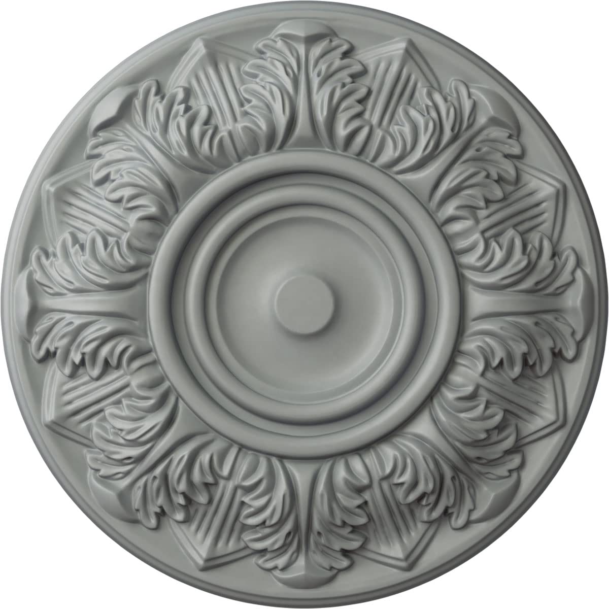 Ekena Millwork Cm13Wh Whitman Ceiling Medallion, 13''Od X 1 3/8''P (For Canopies Up To 3 3/4''), Factory Primed