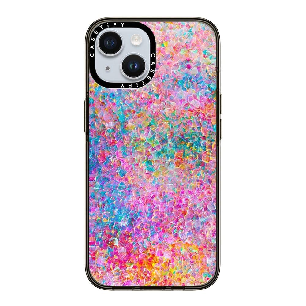 Casetify Compact Case For Iphone 15 [2X Military Grade Drop Tested / 4Ft Drop Protection]   My Neon Summer By Ingrid Ching   Cle