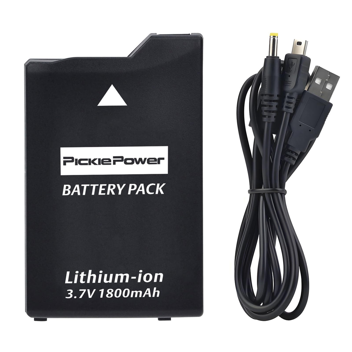 Pickle Power Psp 1000 Battery, 1800Mah Psp Battery And Charger Cable For Sony Psp 1000 Psp 110 (1001, 1002, 1003, 1004, 1005, 10