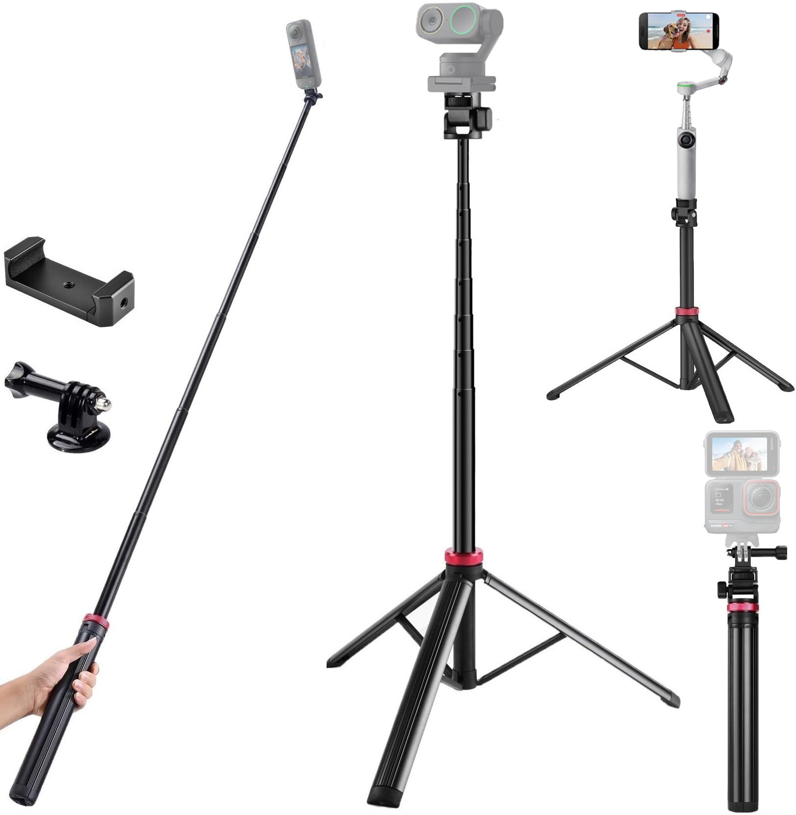 80 WebcamTripod Stand Compatible with Insta360 Link 2 2c pro, Link 2 2C