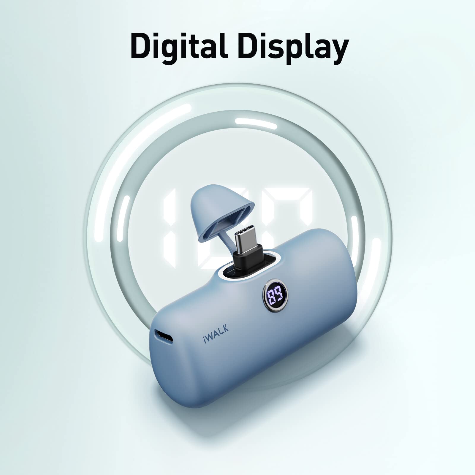 Iwalk Usb C Portable Charger For Iphone 15: Mini 20W 4800Mah Wireless Power Bank Fast Charging Travel Battery Pack Compatible Wi