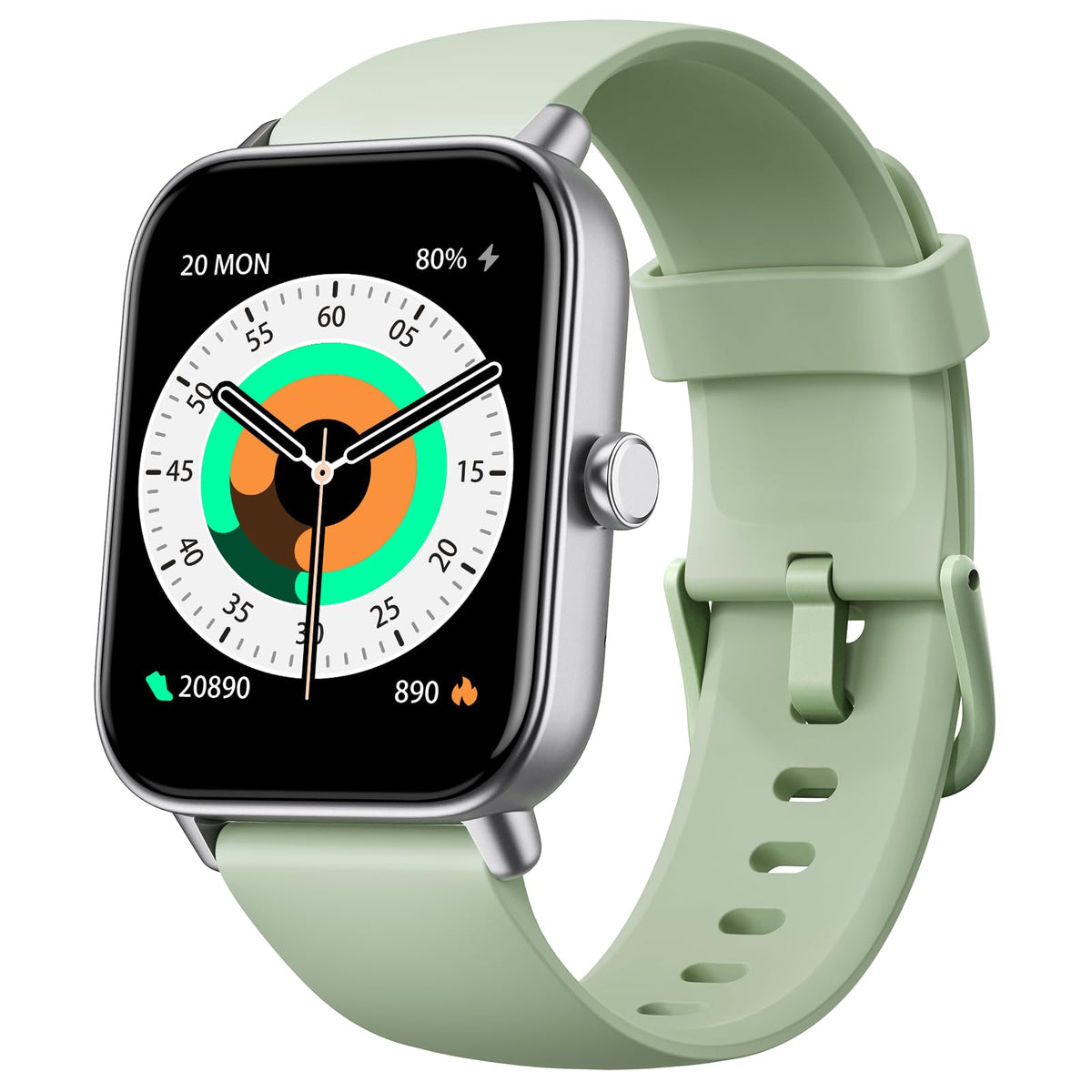 Enomir Smartwatch With Alexa, Bluetooth Calls, Heart Rate Monitor, Waterproof   For Ios And Android Phones