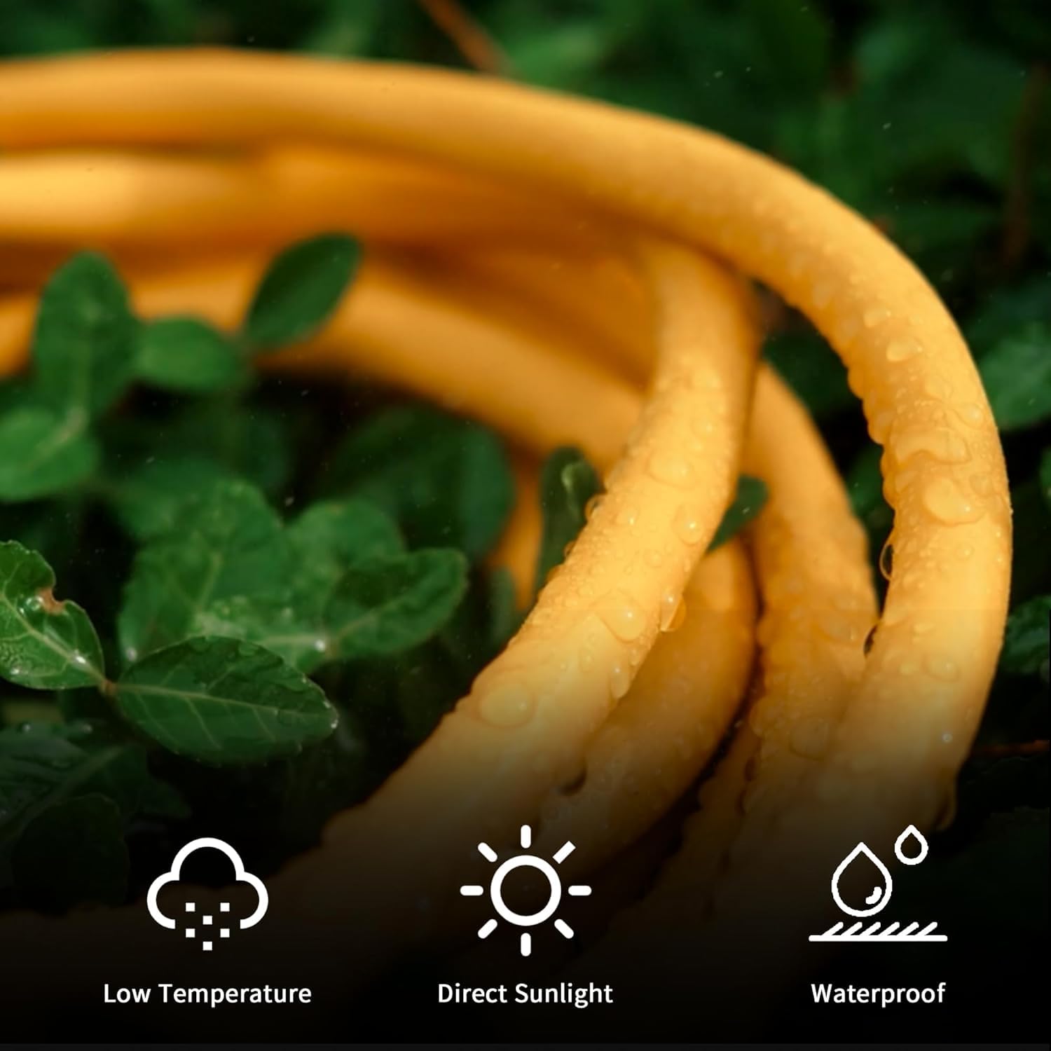 Yojoe Indoor Outdoor Extension Cord With Lighted End, 3 Prong 15A Weatherproof Power Extension Cord, 10 Gauge Heavy Duty 25 Ft Y