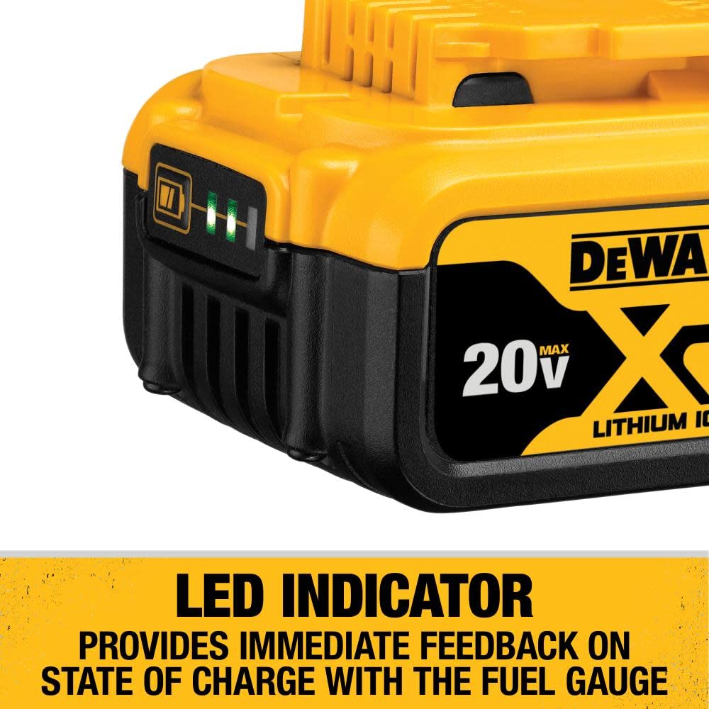 Dewalt 20V Max 5 Ah Lithium Ion Battery And Charger Kit With Bag (Dcb205Ck)