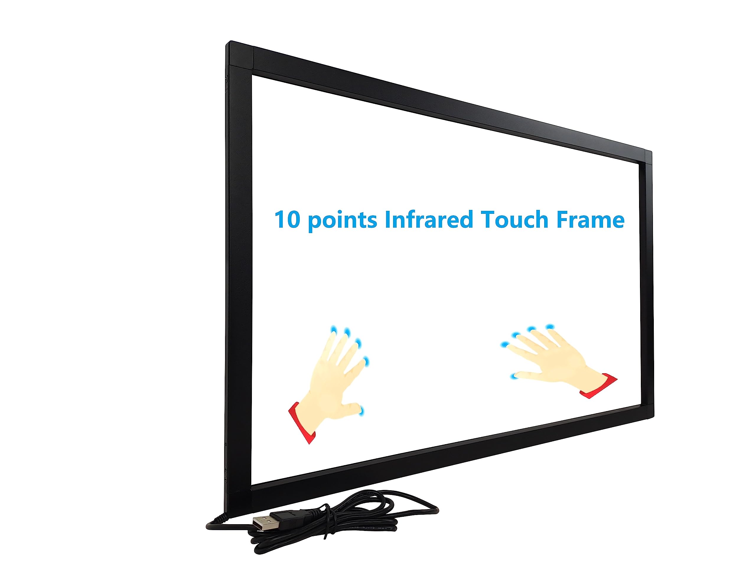 Deyowo 65 Inch Interactive 10 Points Infrared Ir Touch Screen Overlay Frame Free Driver