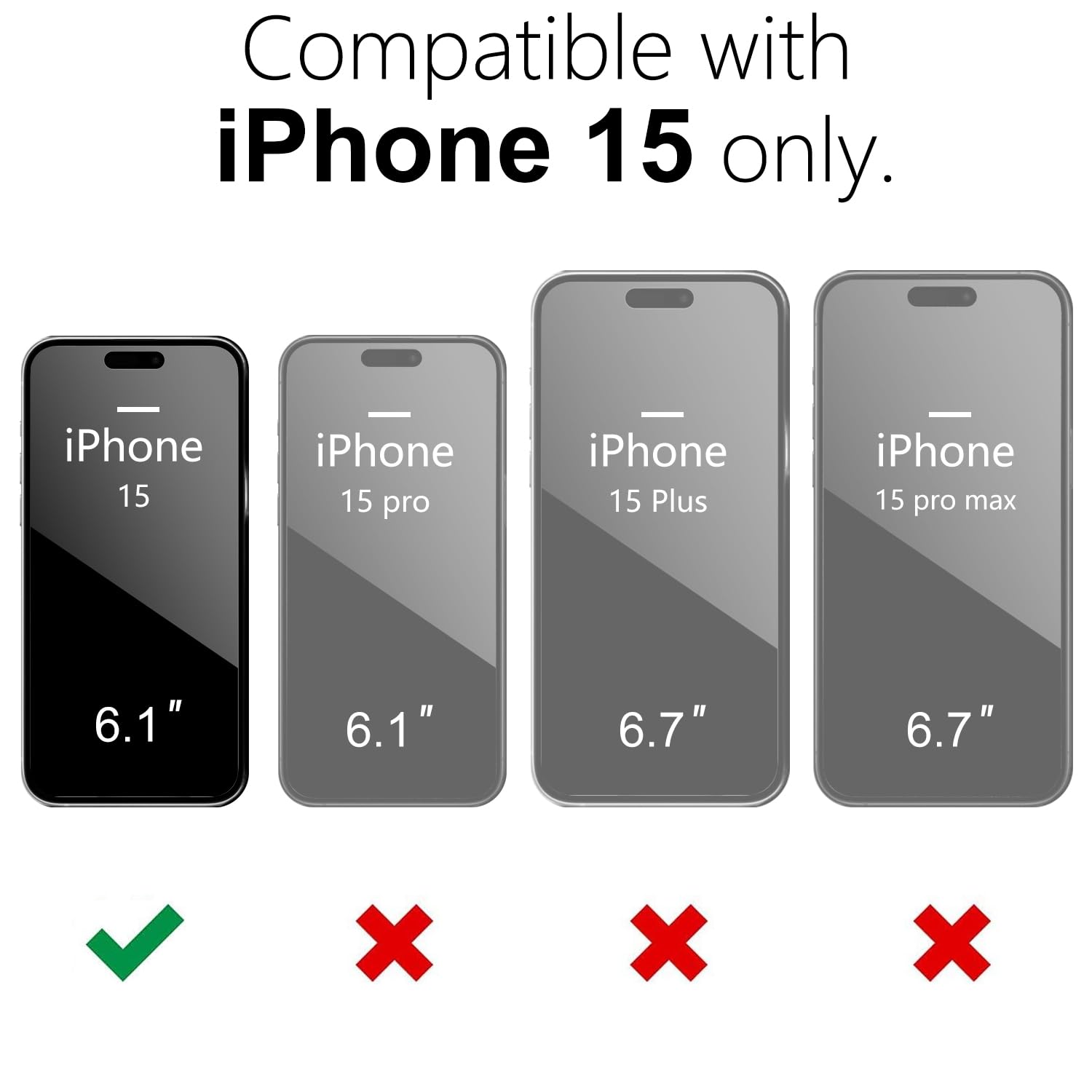 Oakxco For Iphone 15 Phone Case Phone Case Liquid Silicone, Thin Slim Soft Rubber Gel Tpu Plain Simple Cover For Women Girl Cute