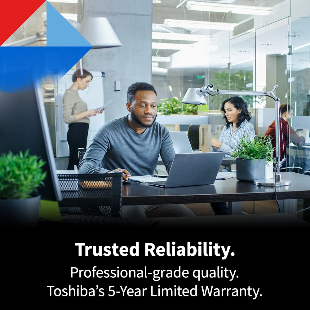 Toshiba N300 Pro 10Tb Large Sized Business Nas (Up To 24 Bays) 3.5 Inch Internal Hard Drive   Up To 300 Tb/Year Workload Rate Cm