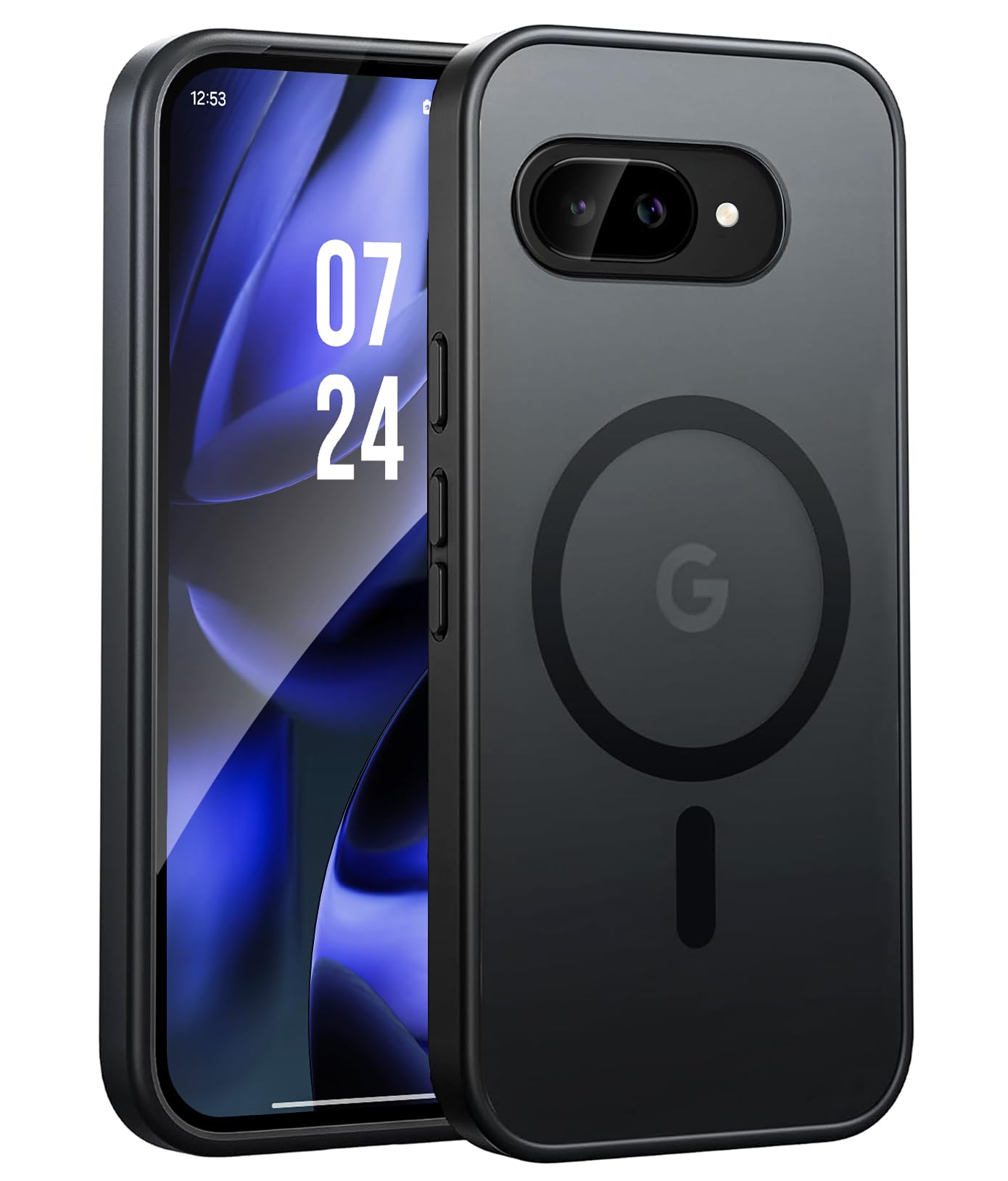 ENCASED SlimShield Case for Google Pixel 9a, (Compatible with MagSafe) Dual-Hybrid Translucent Phone Cover (2025)
