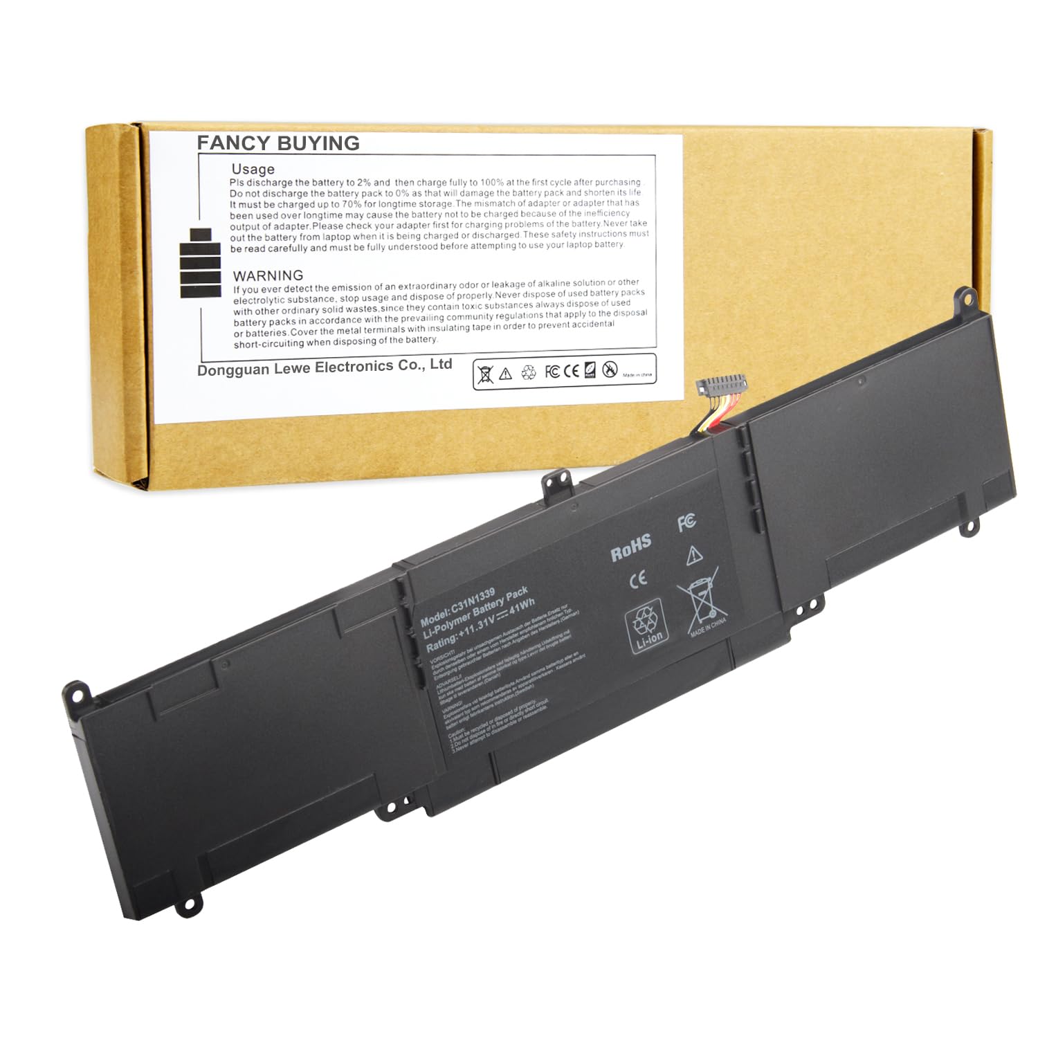 Fancy Buying C31N1339 Laptop Battery Replacement For Asus Zenbook Ux303 Ux303L Ux303La Ux303Lb Ux303Ln Ux303Ub Tp300L Q302L Q302
