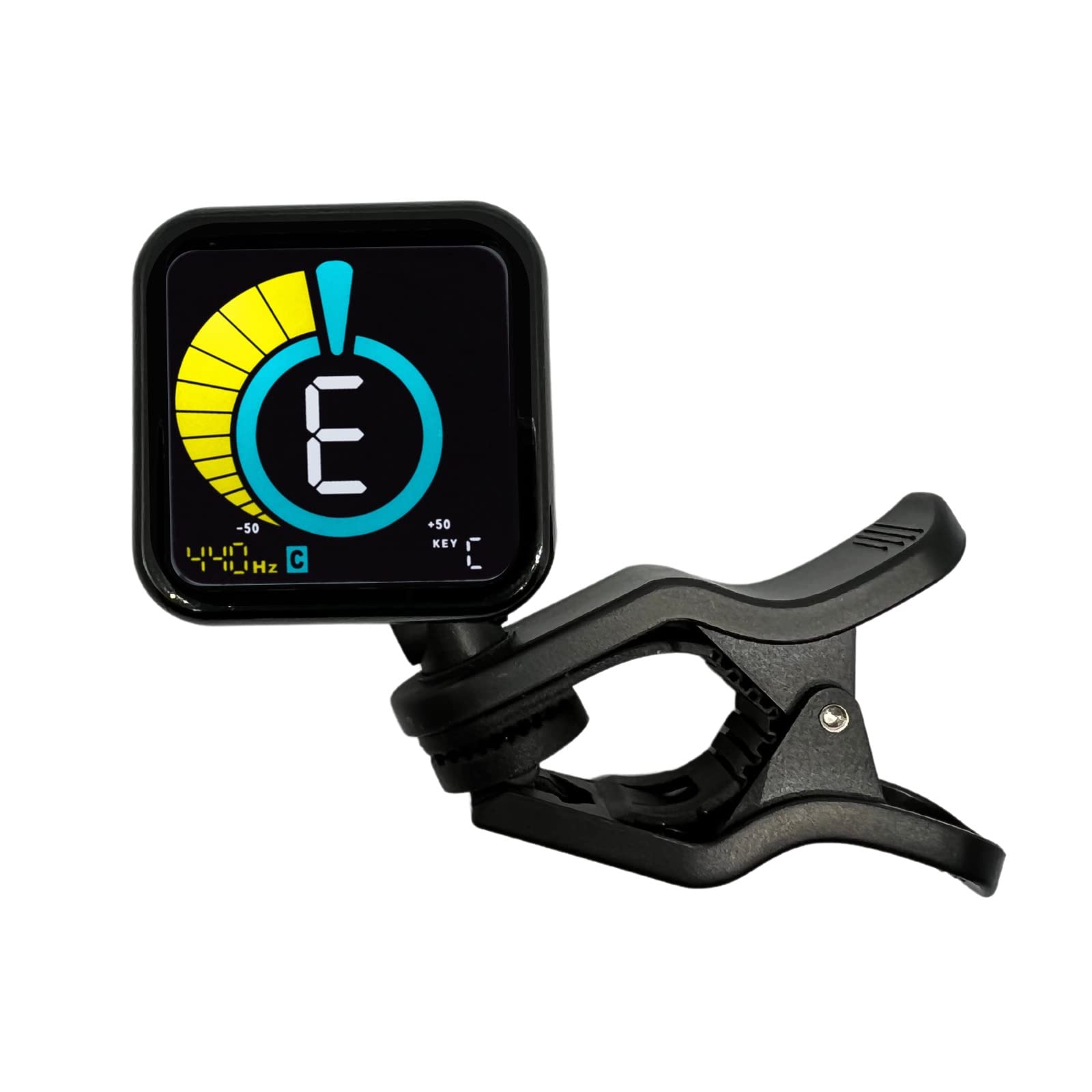 KLIQ UberTuner-Max, USB Rechargeable Clip-On Tuner for Guitar, Bass, Violin, Ukulele & All Instruments, Fast & Accurate Chromati