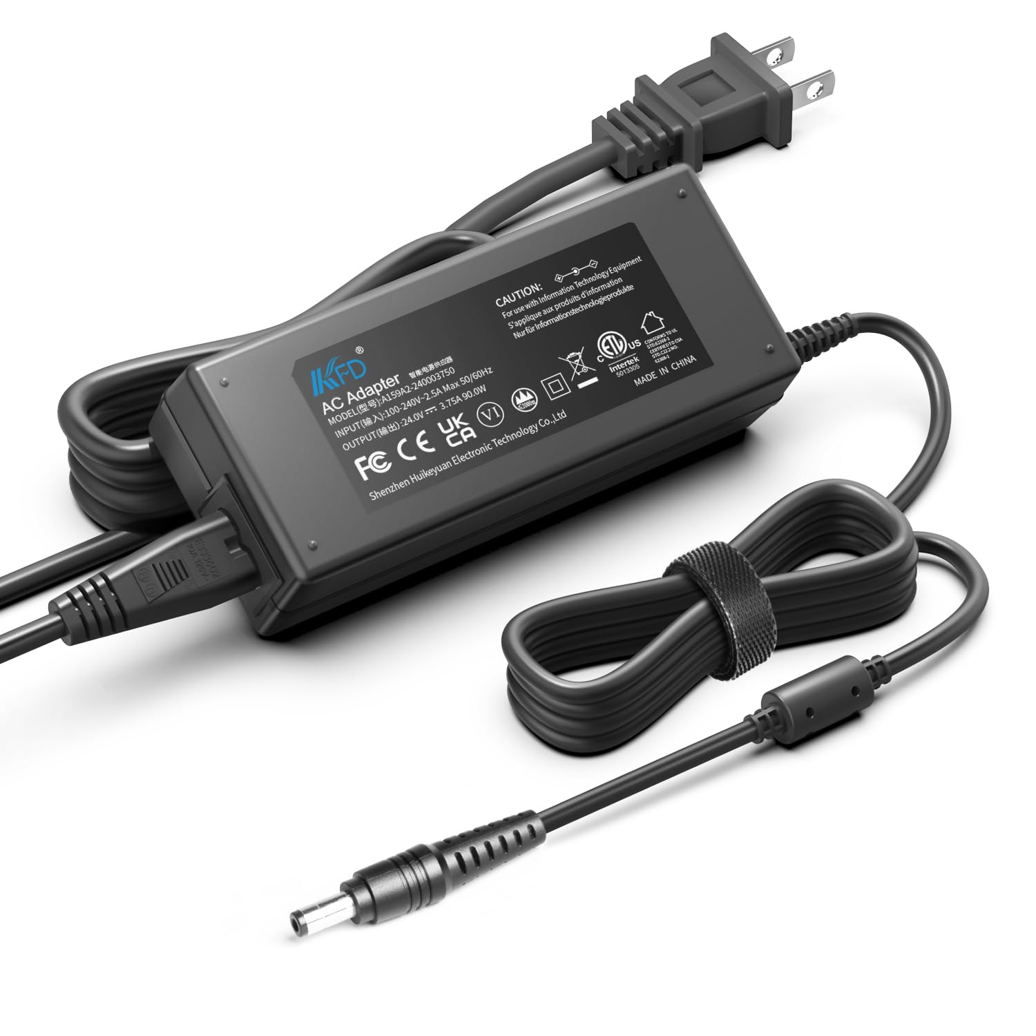 Kfd 24V Adapter For Zebra Barcode Printer Zp450 Zp500 Gx430 Gx430D Gx430T Gx420 Gx420D Gx420T Gk420D Gk420T Gk430D Gk430T Gt800 Gt820 Hc100 Zd410 Zd420 Zd500 Zd510 Zd620 Fsp100Rdb Power Supply Charger