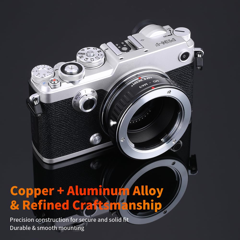 K&F Concept Lens Mount Adapter Compatible With Minolta Md Mount Lens To Micro 4/3 Mount Camera