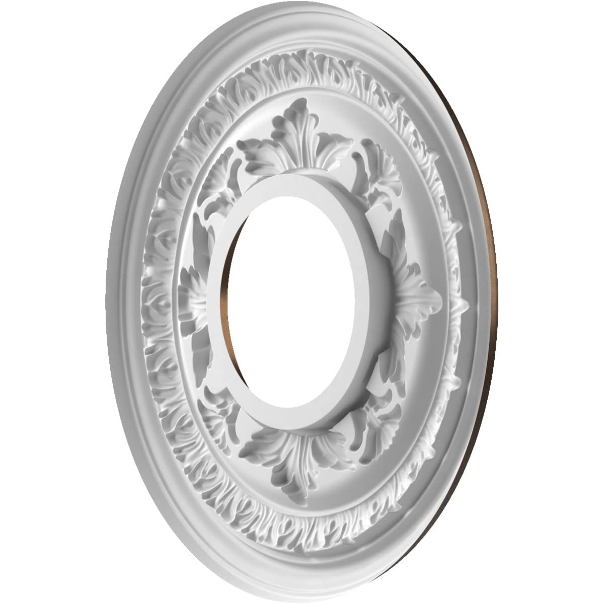 Ekena Millwork Cmp10Bacab Baltimore Thermoformed Pvc Ceiling Medallion (Fits Canopies Up To 4 1/4''), 10''Od X 3 1/2''Id X 3/4''