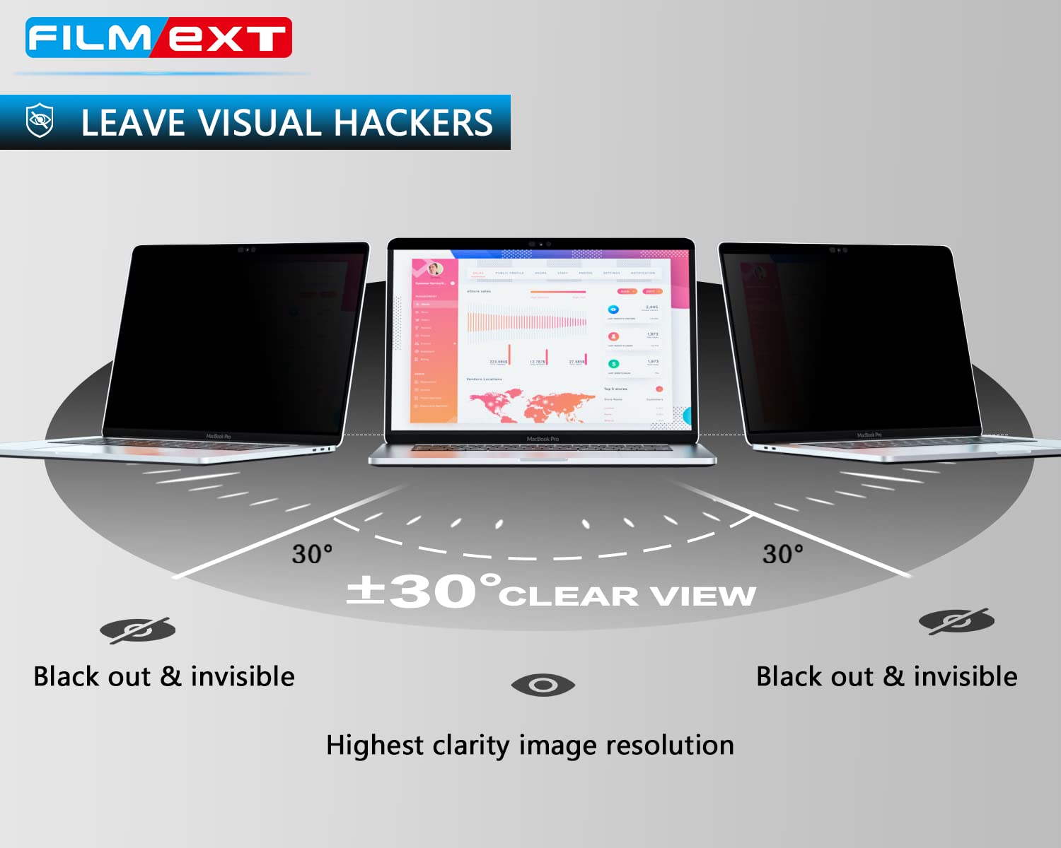 Filmext Magnetic Privacy Screen Macbook Pro 13 Inch(2016 2022, M1, M2)/Macbook Air 13 In(2018 2021, M1), Removable Anti Blue Lig