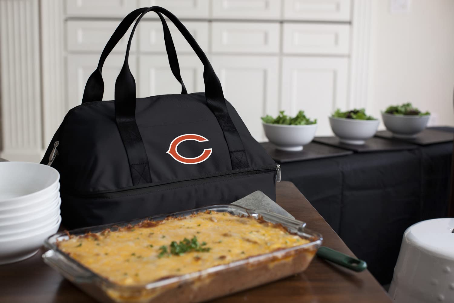 Nfl Chicago Bears Potluck Digital Print Tote, One Size, Black
