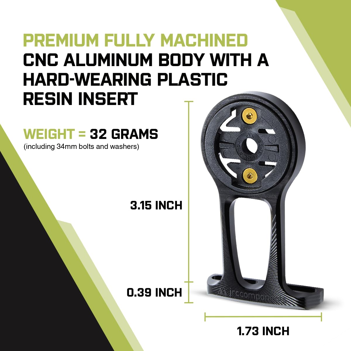 Jrc Components Stealth+ Premium Bike Mount | Compatible With Garmin Edge Gps Computers