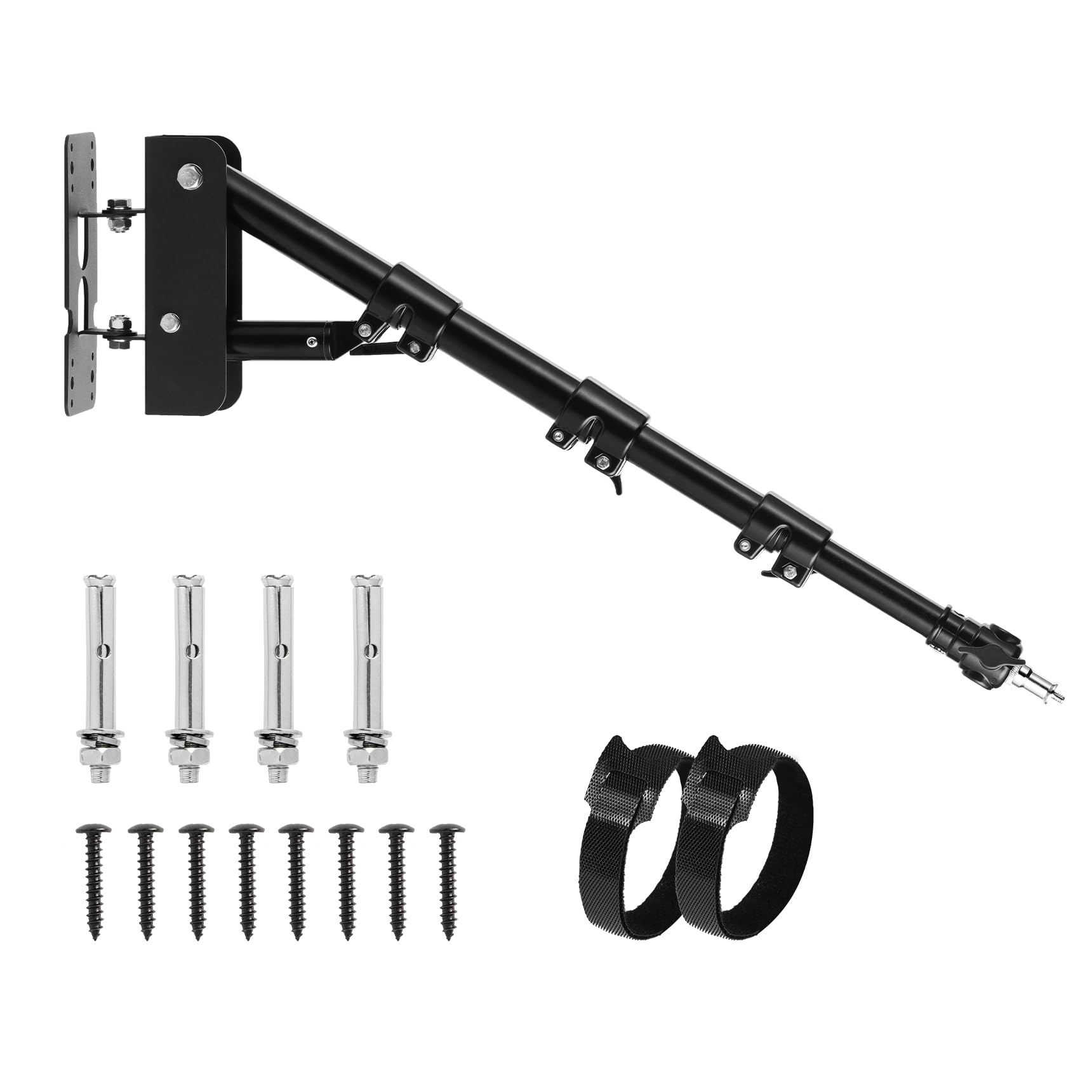 Meking Ring Light Wall Mount Boom Arm 39.37Inch/100Cm, For Strobe Light, Photography, Softbox, Reflector, Support 180 Degree Rot