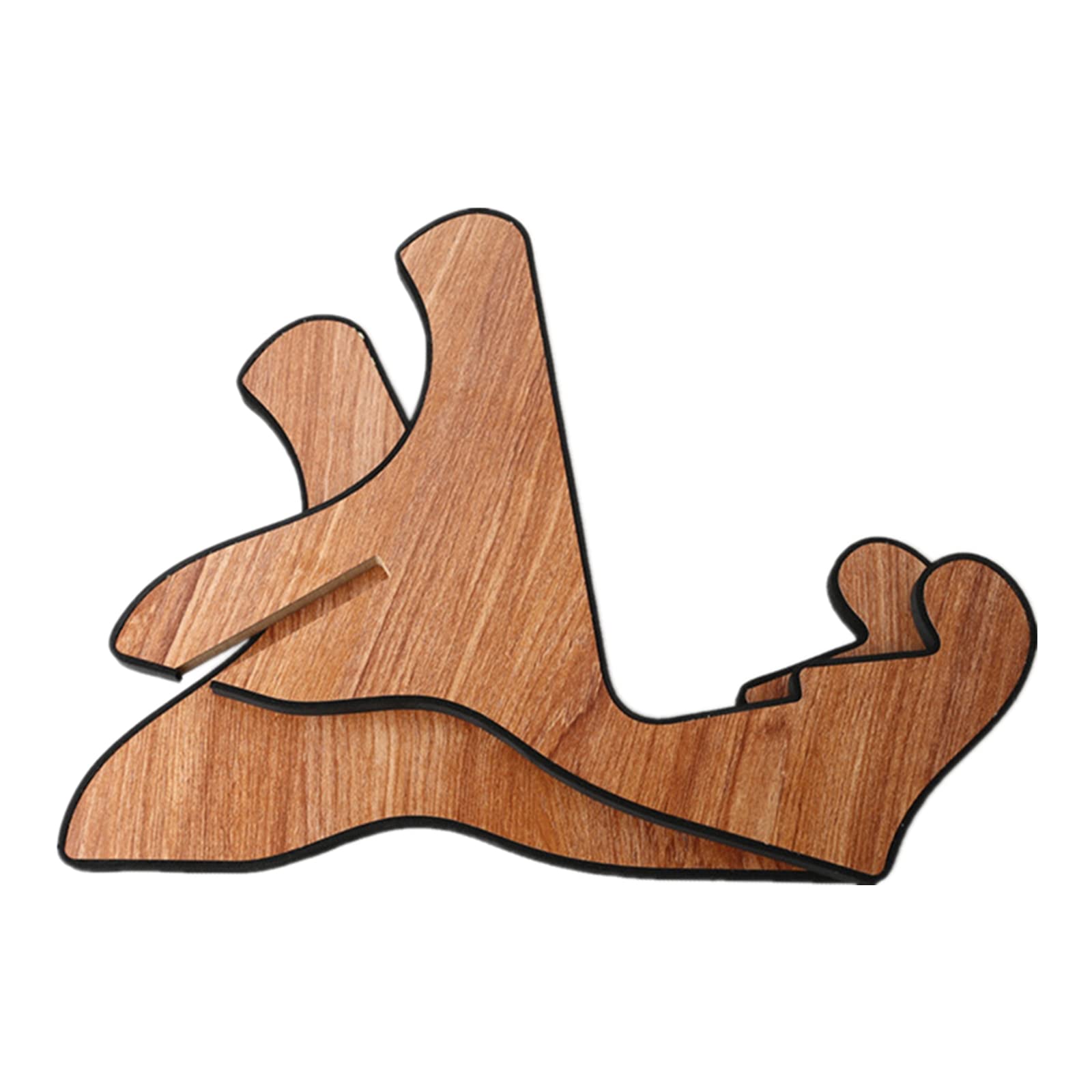 Miwayer Guitar Stand Wood Thickened Universal, With 0.12 Inch Soft Leather Ddge, Safe Non Slip Portable Stringed Wooden Guitar R