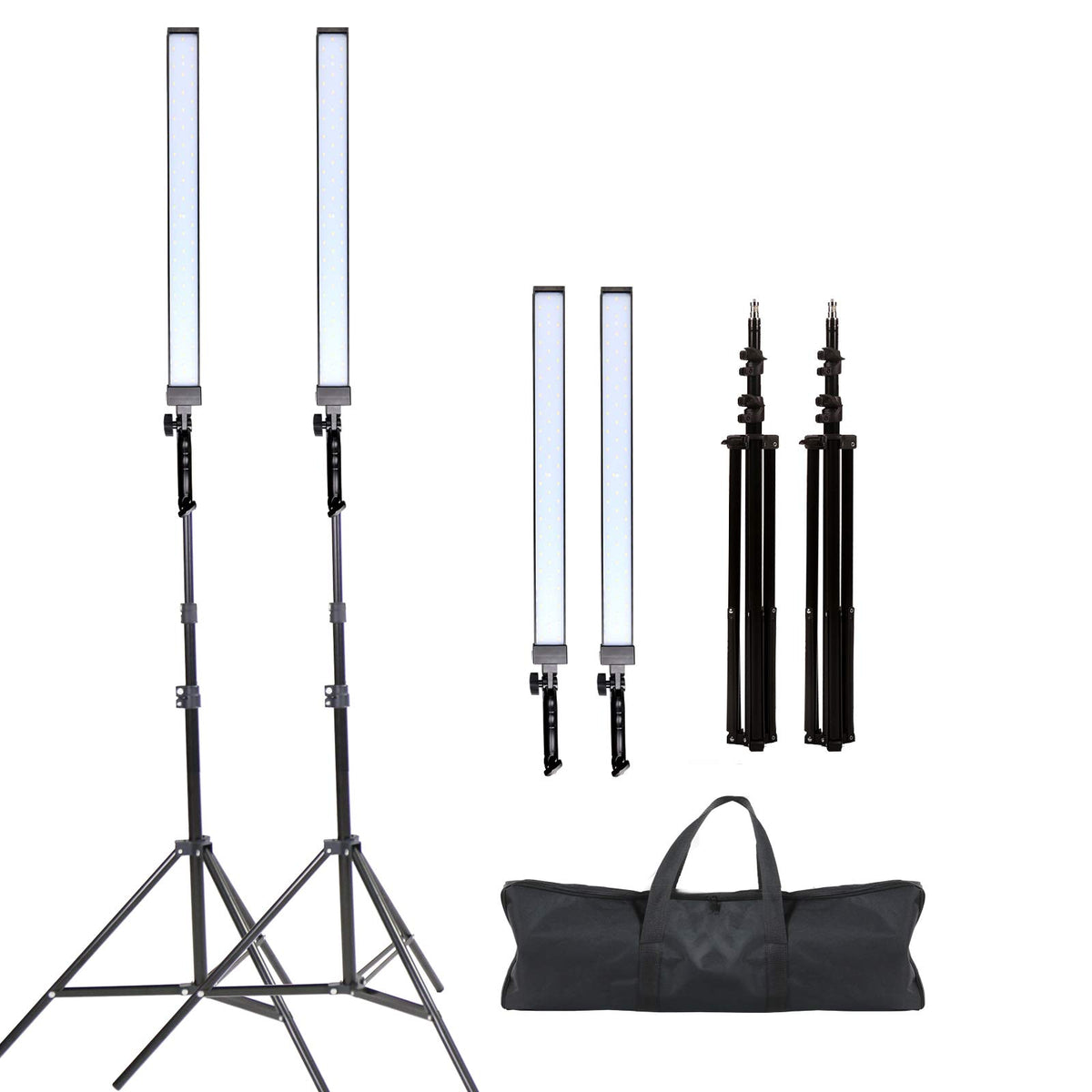 Gskaiwen Photography Studio Led Lighting Kit Adjustable Light Professional Electrical Lights With Light Stand Tripod Photographi